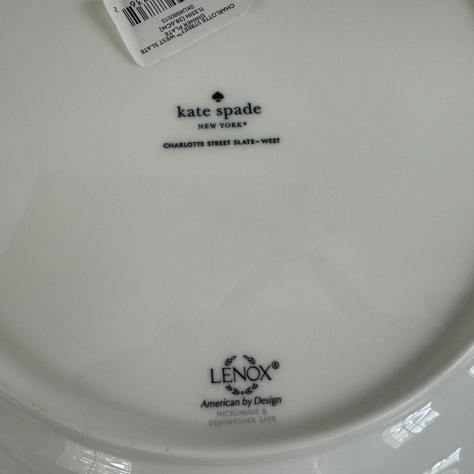 Lenox x Kate Space Charlotte Street West Dinner Plate and Luncheon Plate