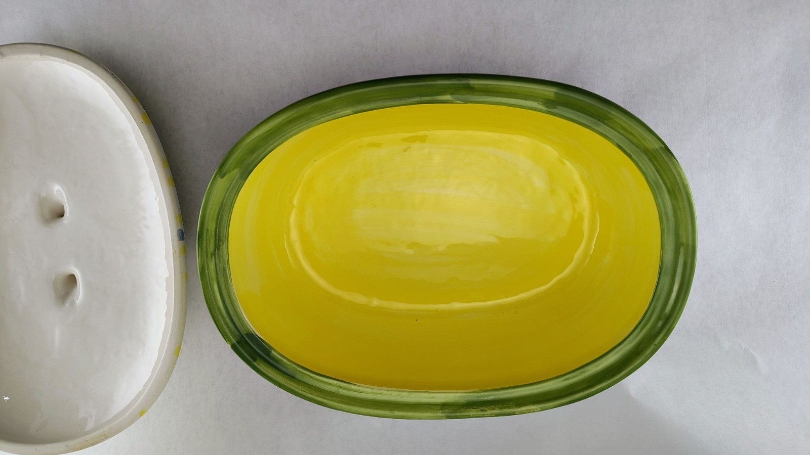 Serving Bowl Paper Windows Lidded Easter / Spring Excellent for Display VTG