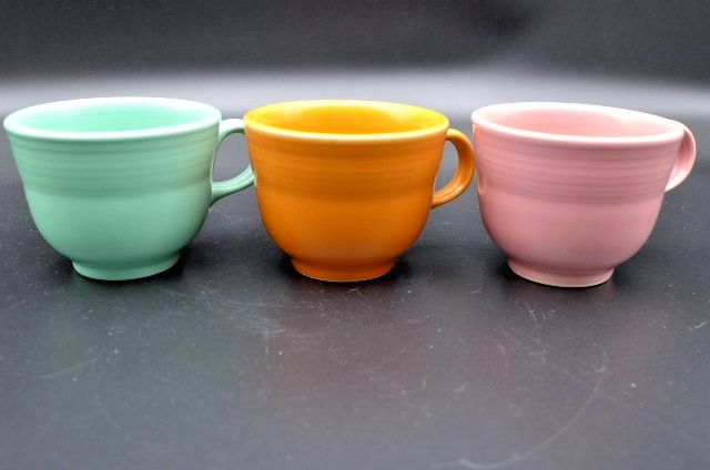 Fiesta Ware Homer Laughlin Cup Saucer Bread Plate Lot Varies Colors Scarlet