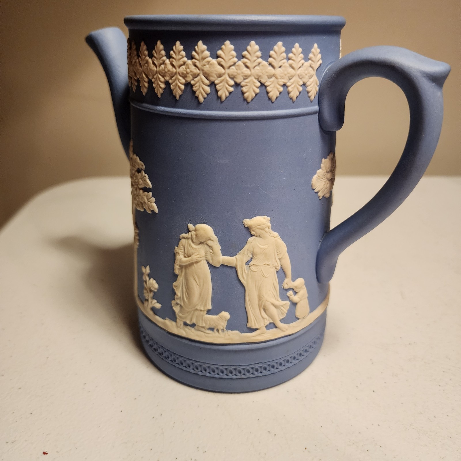Vintage Dudson Hanley Blue Jasperware 19pc Coffee & Tea Service -…