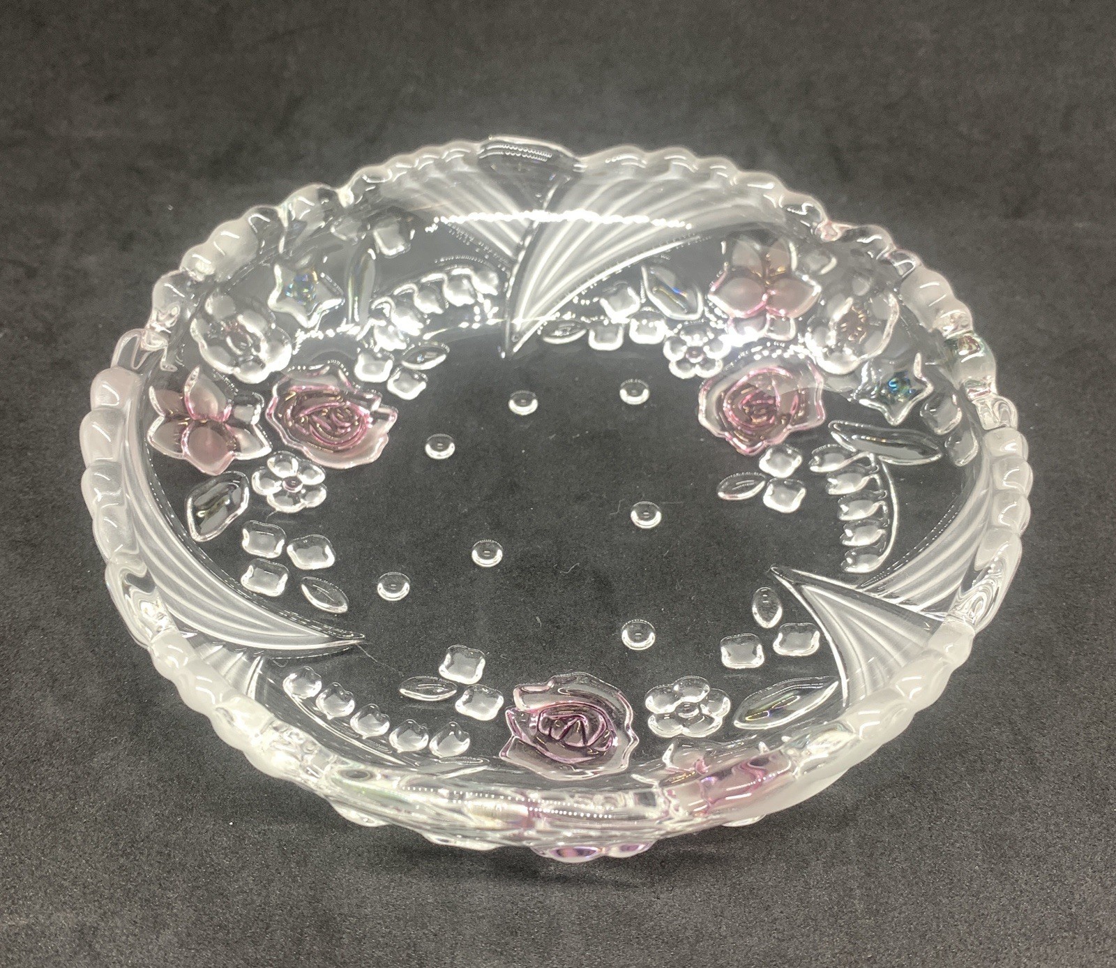 Vintage Mikasa Walther Crystal Carmen Pattern, W.Germany 6.5 in bowl 1983-2003