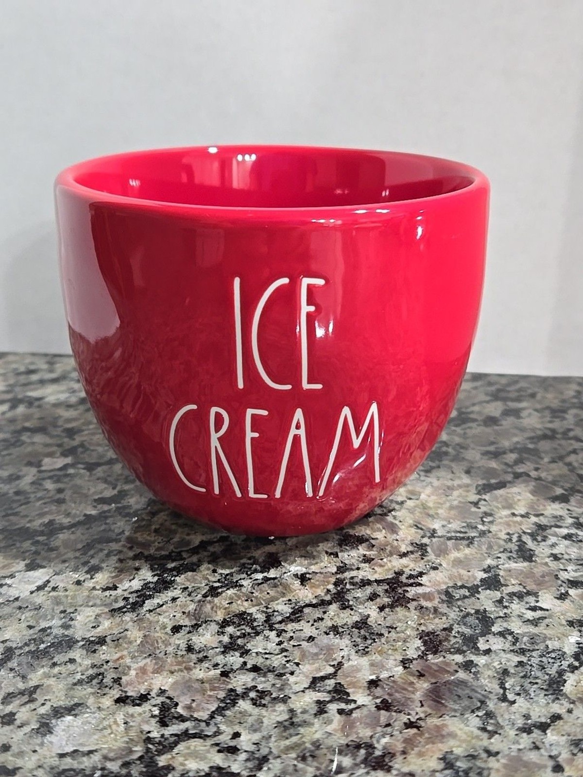 Rae Dunn Ice cream Red Bowl