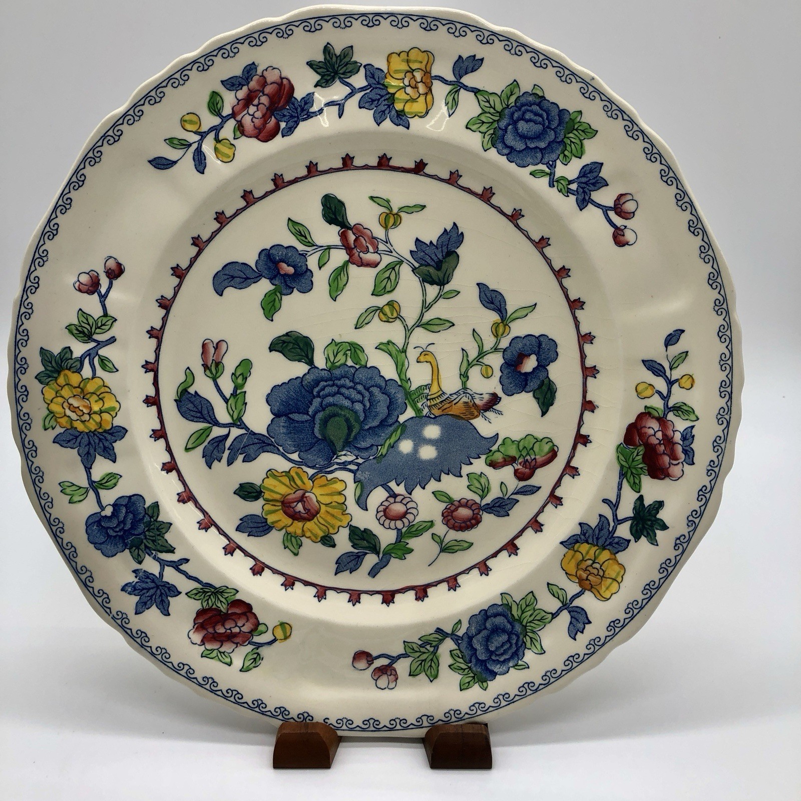 MASON’S Regency Plantation Colonial (5) 10” Dinner Plates England