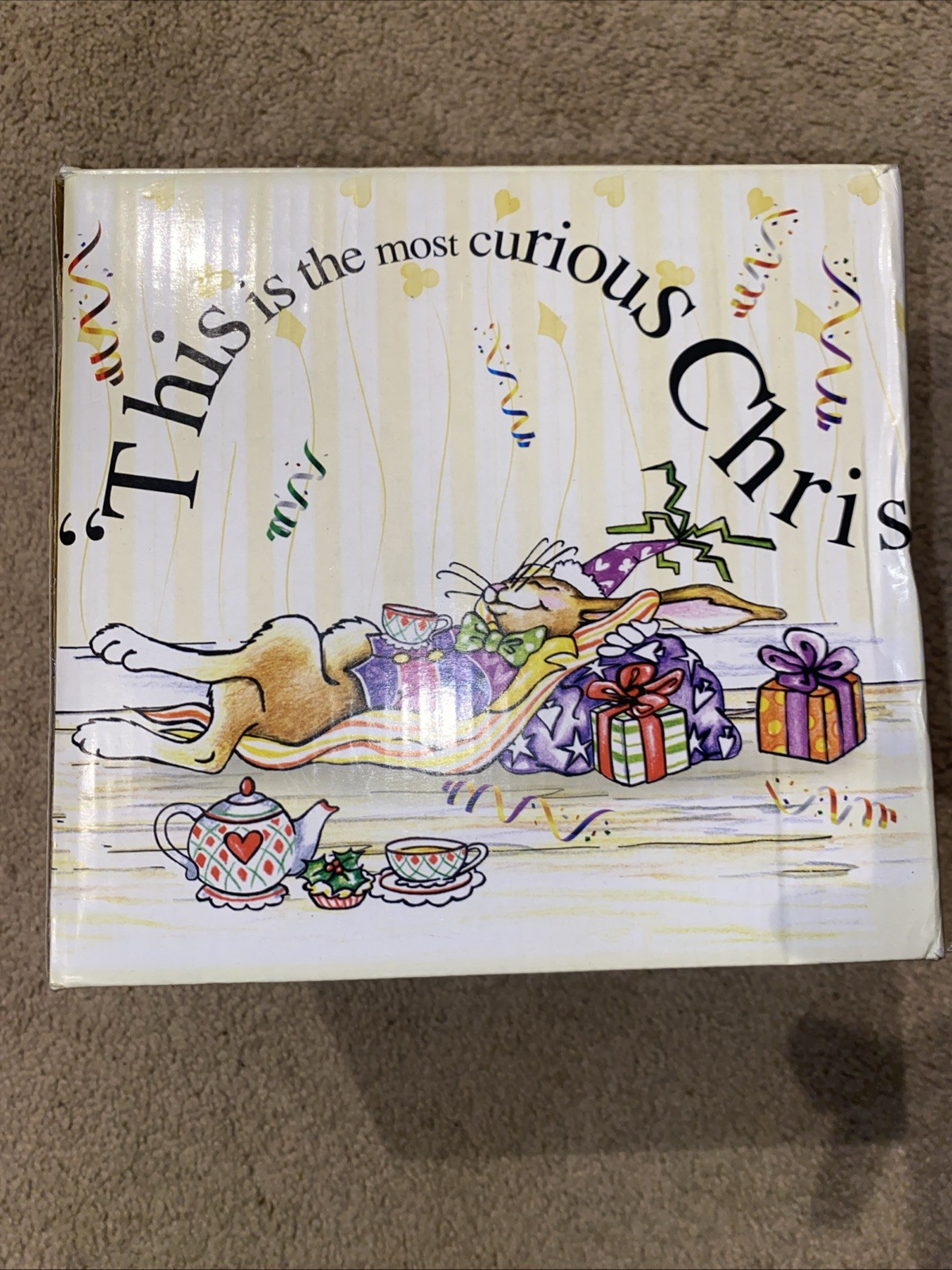 Alice in Wonderland Christmas Tea Party Teapot by Paul Cardew Tweedle Dee Lid