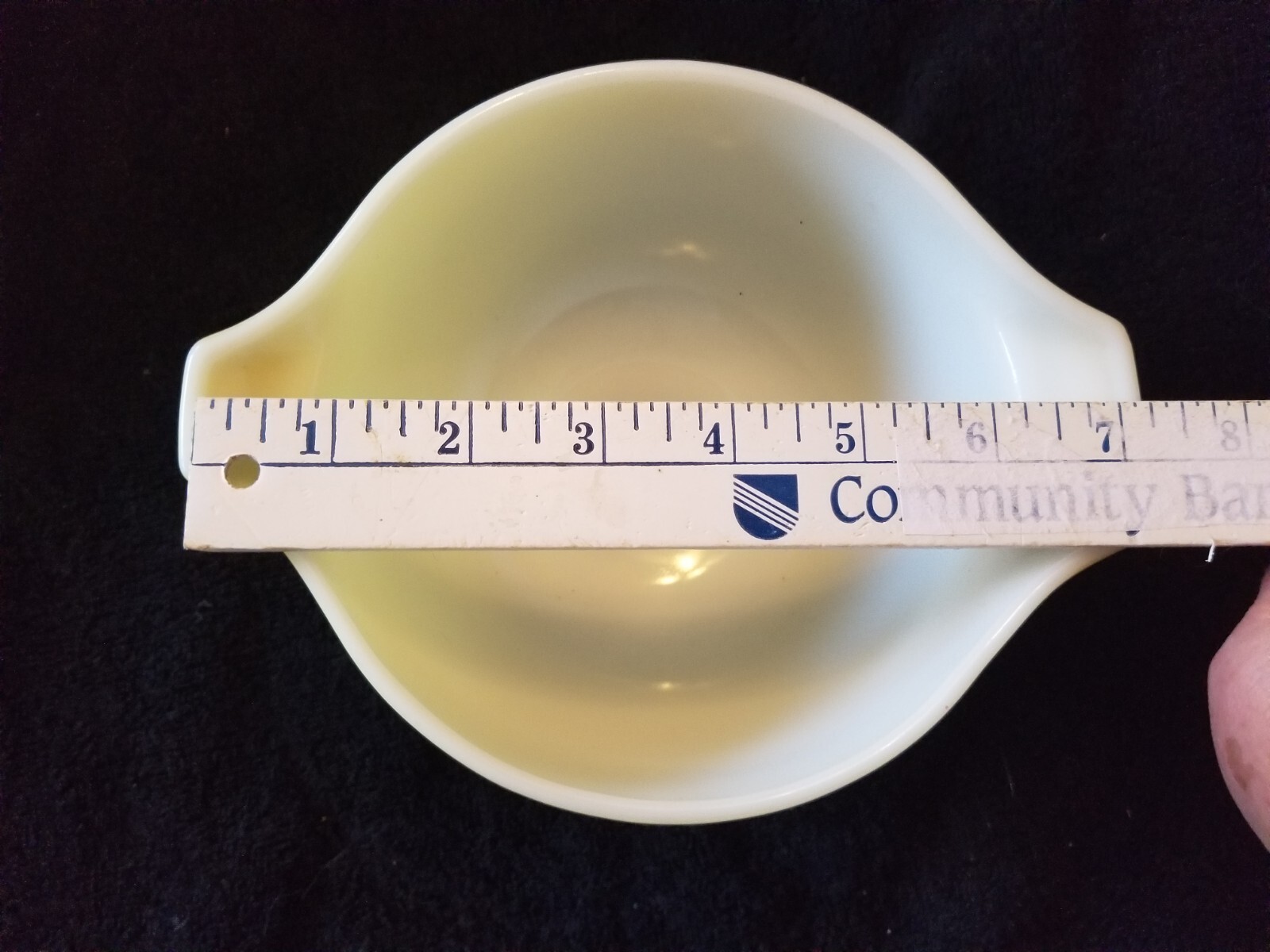 Vintage Pyrex 35 Small Yellow Cinderella Mixing Bowl Nesting 1 1/2 Pt