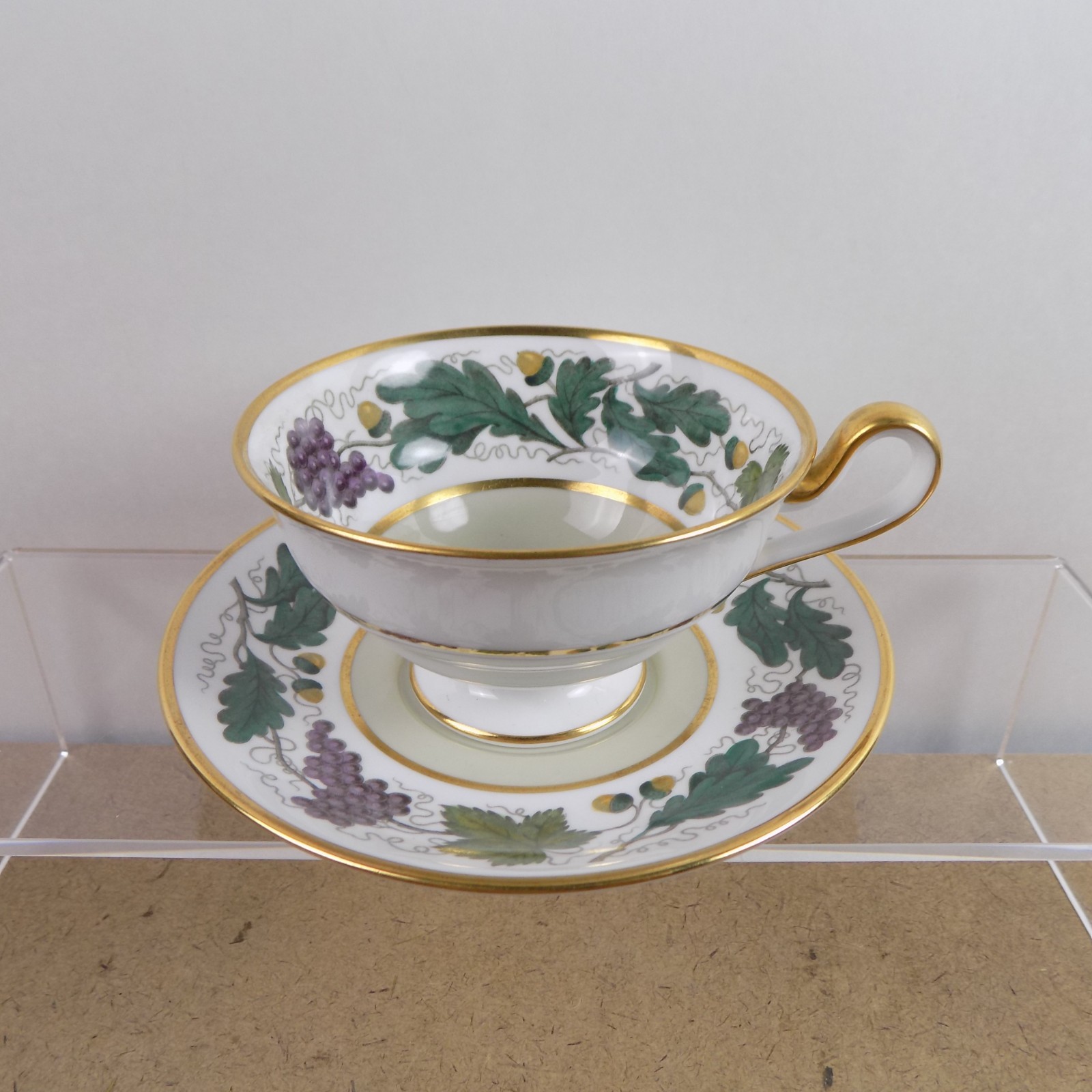 12 Spode Kent Celadon Cups & Saucers Pattern Period AD 1808 Reproduction