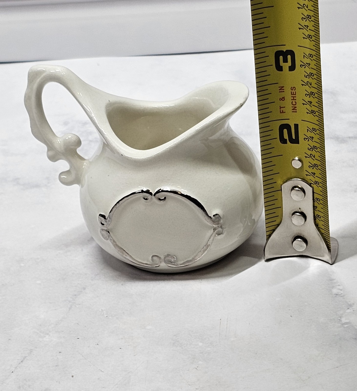Vintage Studio Pottery Creamer And Sugar Bowl Set With Serving Trays Porcelain