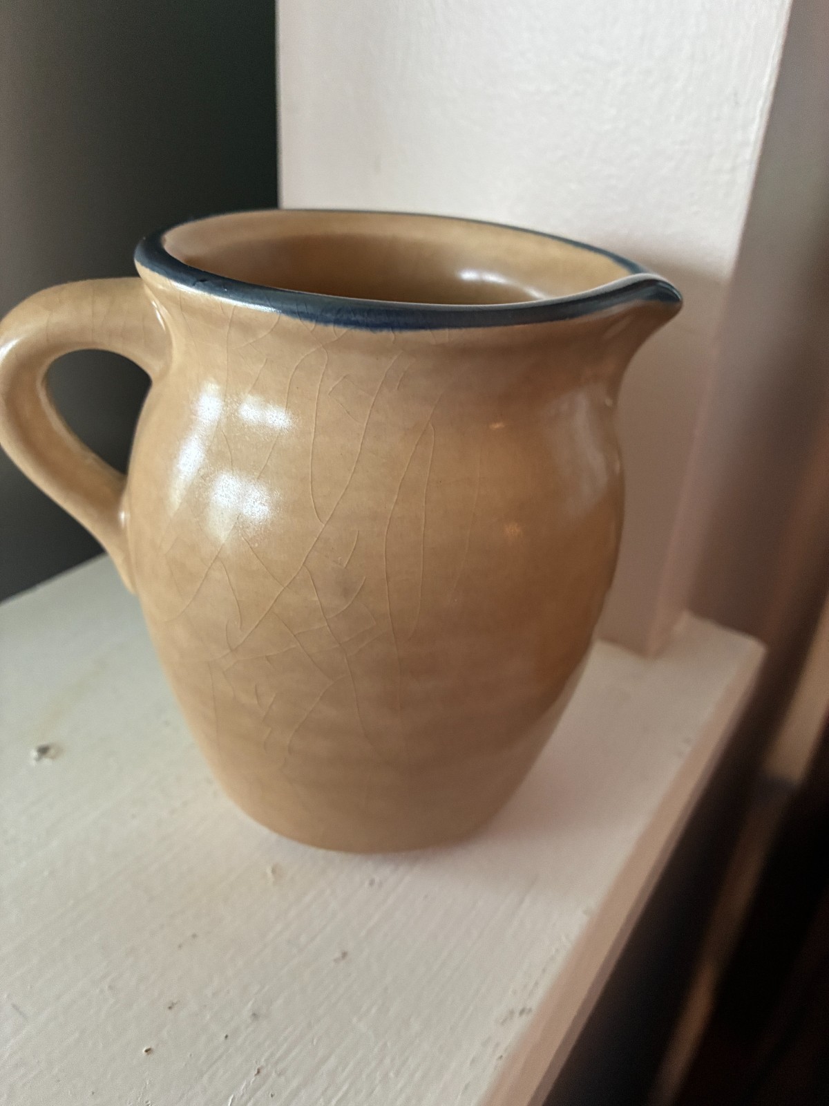 Pfaltzgraff Folk Art Vintage Creamer #024 and Sugar Bowl With Lid #022 USA