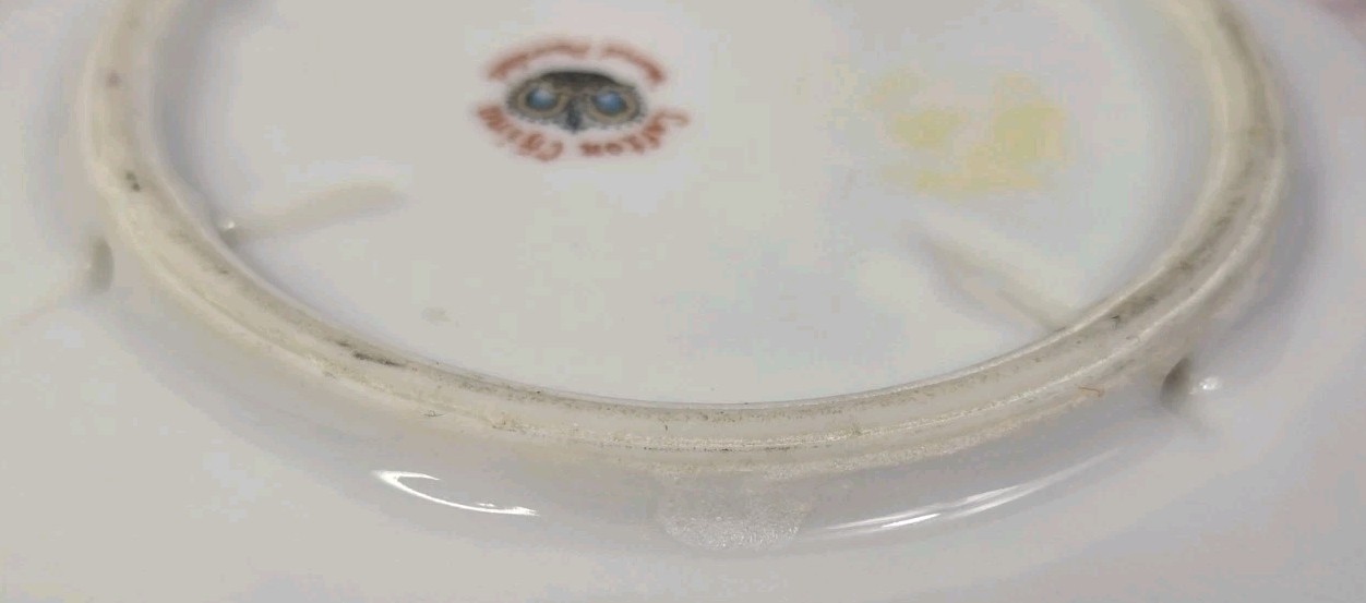 1950s Original 4″ LEFTON CHINA Trinket Dish Victorian Woman JAPAN