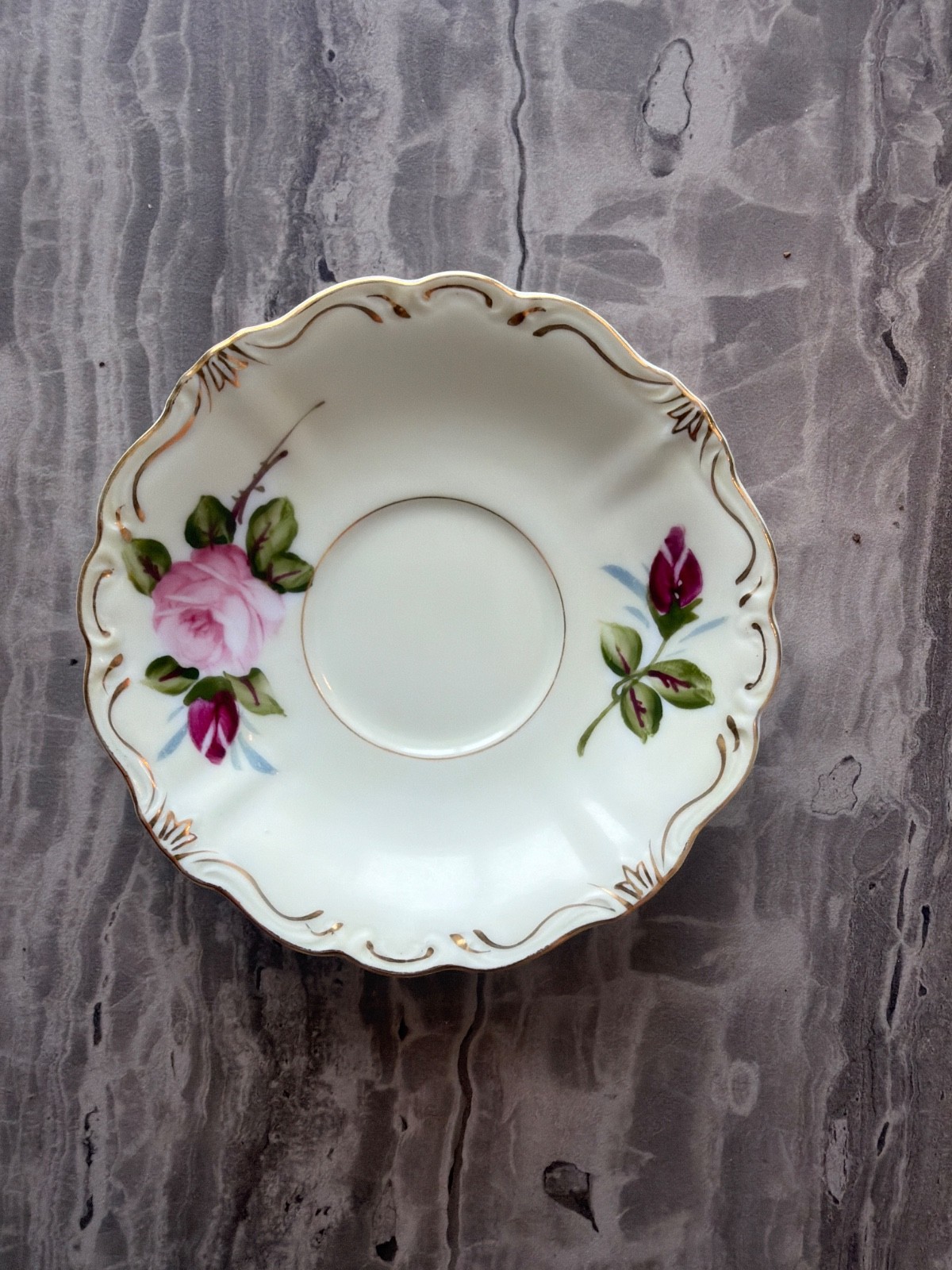 Vintage occupied Japan Hand Paint saucer