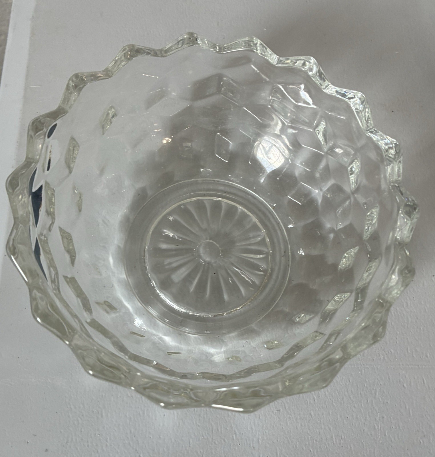 Vintage And Kitchen Clear Glass Bowl, Dishes, Plate