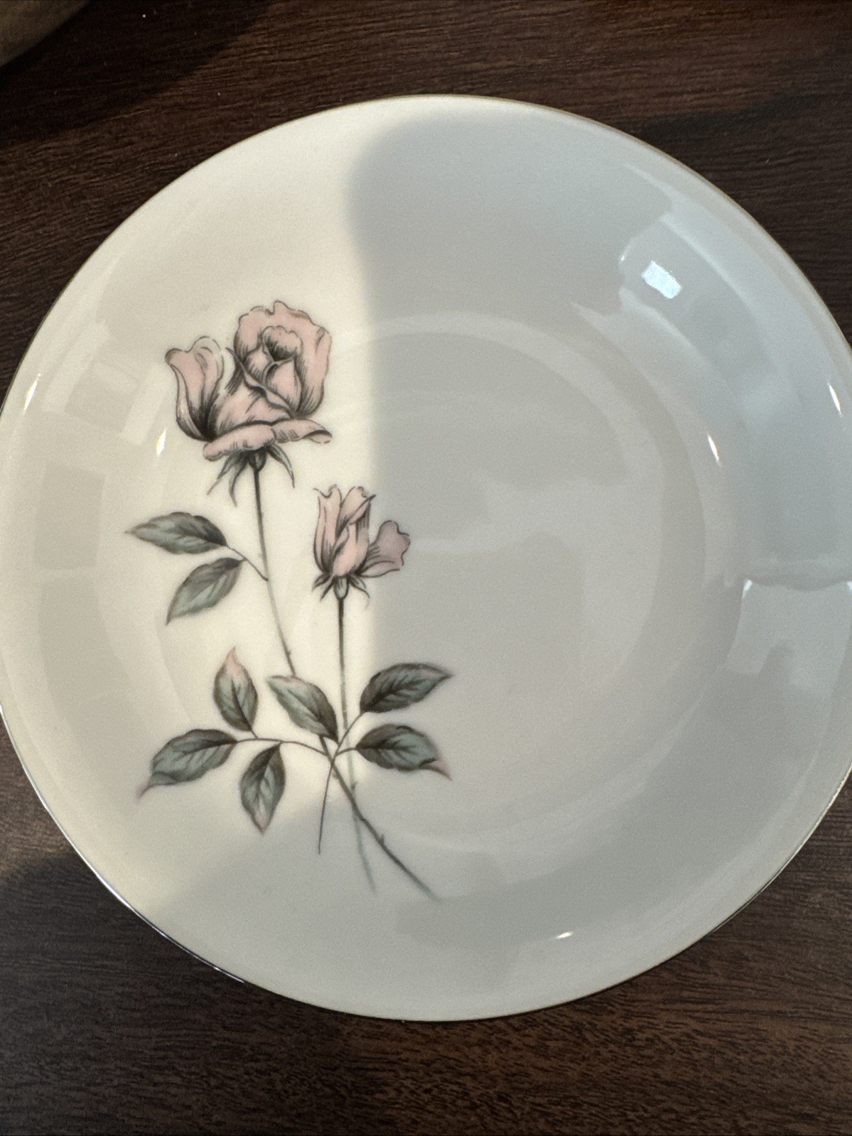 Arlen Fine China “Barclay” Saucer Silver Edge