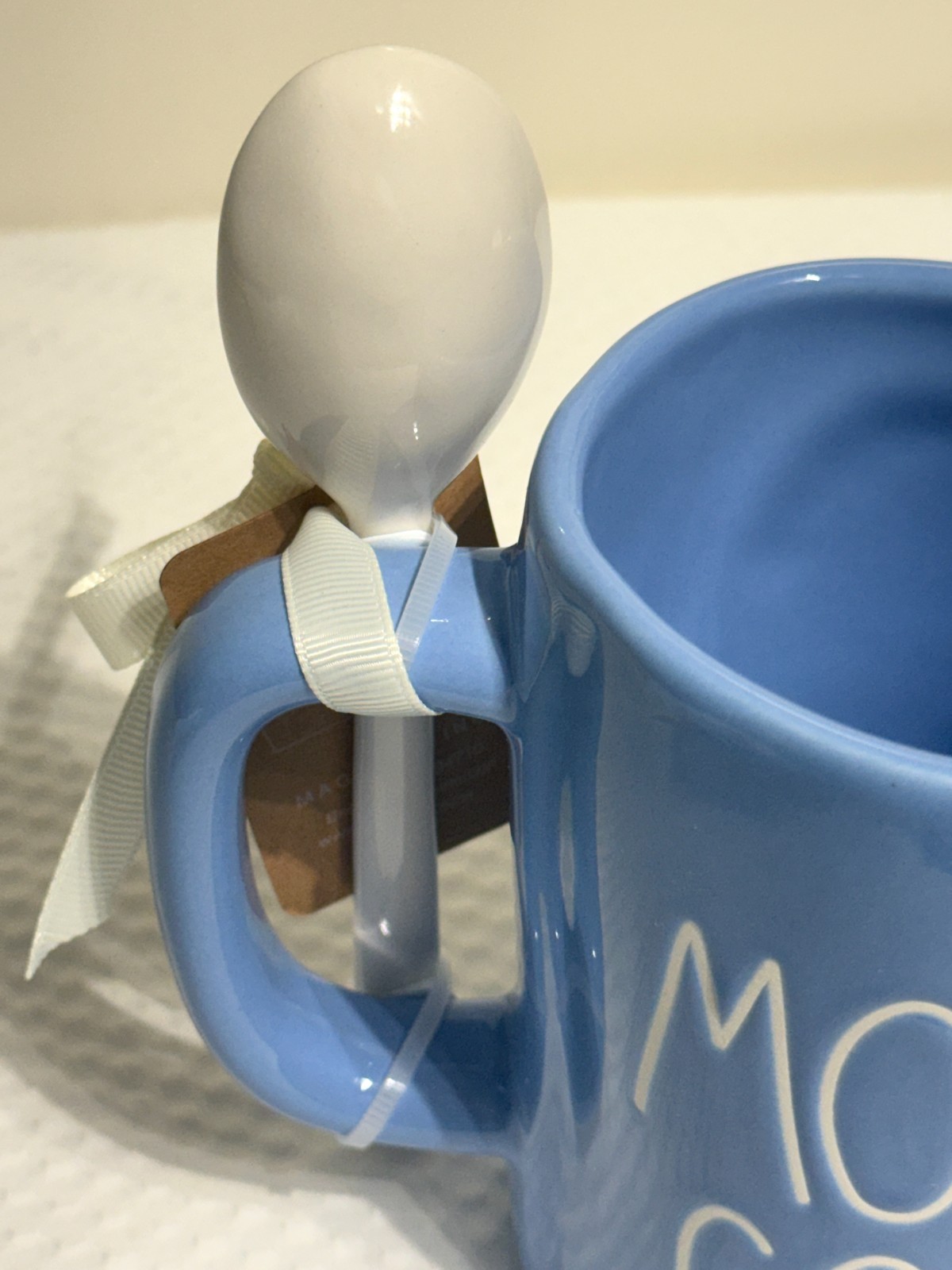 Rae Dunn Mug “Mother Goose” Ceramic Mug with 6.25in. Ceramic Spoon #712