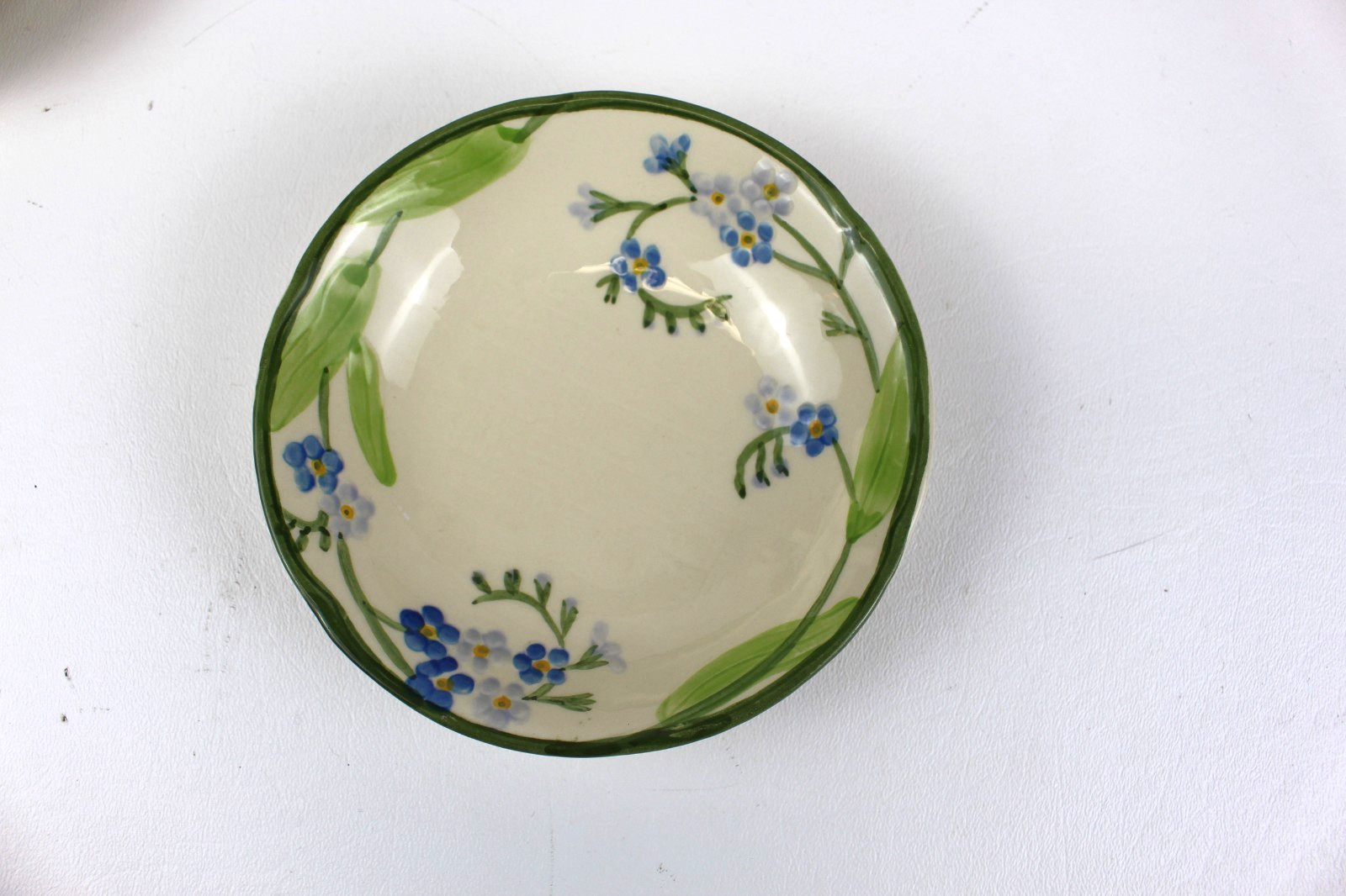 FRANCISCAN Forget Me Not Fruit/Dessert (Sauce) Bowl 5 1/4″ Hand Painted Set of 4