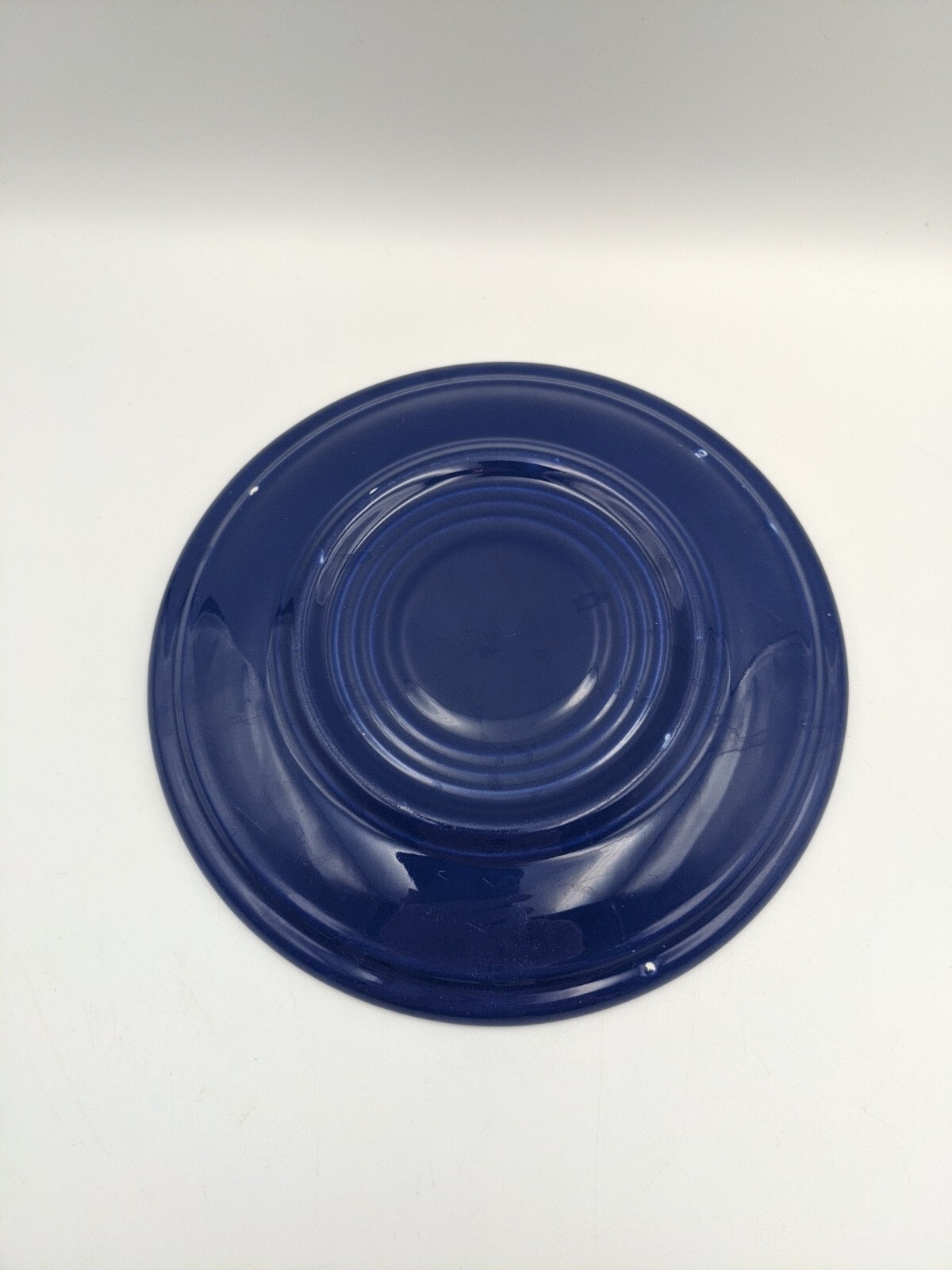 RARE Vintage 1936 FIESTA WARE Cobalt Blue Coffee Cup Saucer SAUCER ONLY