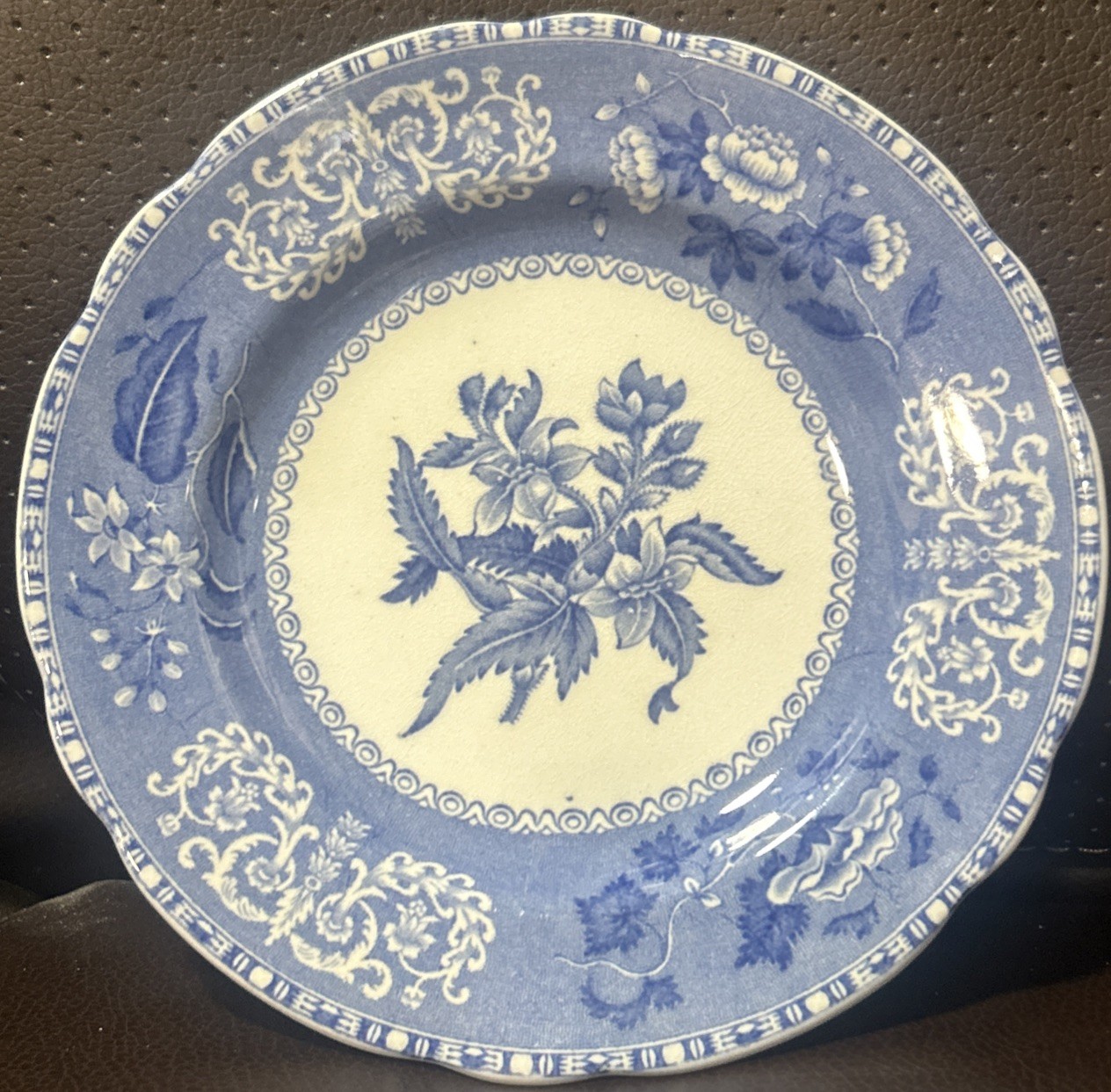 Vintage Copeland Spode Blue Camilla 6 1/4″ Bread and Butter Plates Set Of 6 +1