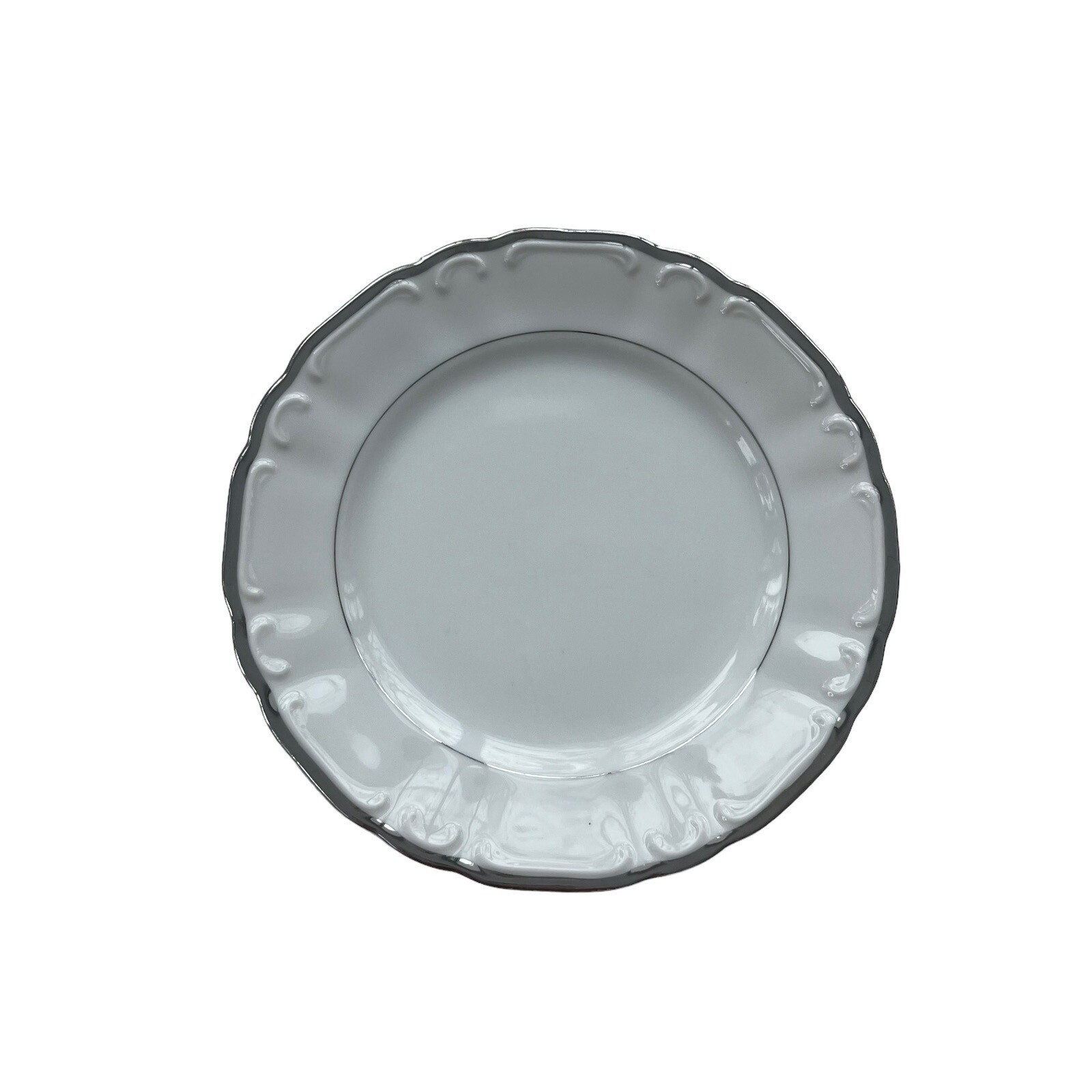 Vintage 1963 Silver Sonata By HARMONY HOUSE FINE CHINA 6.5 in Bread Butter Plate