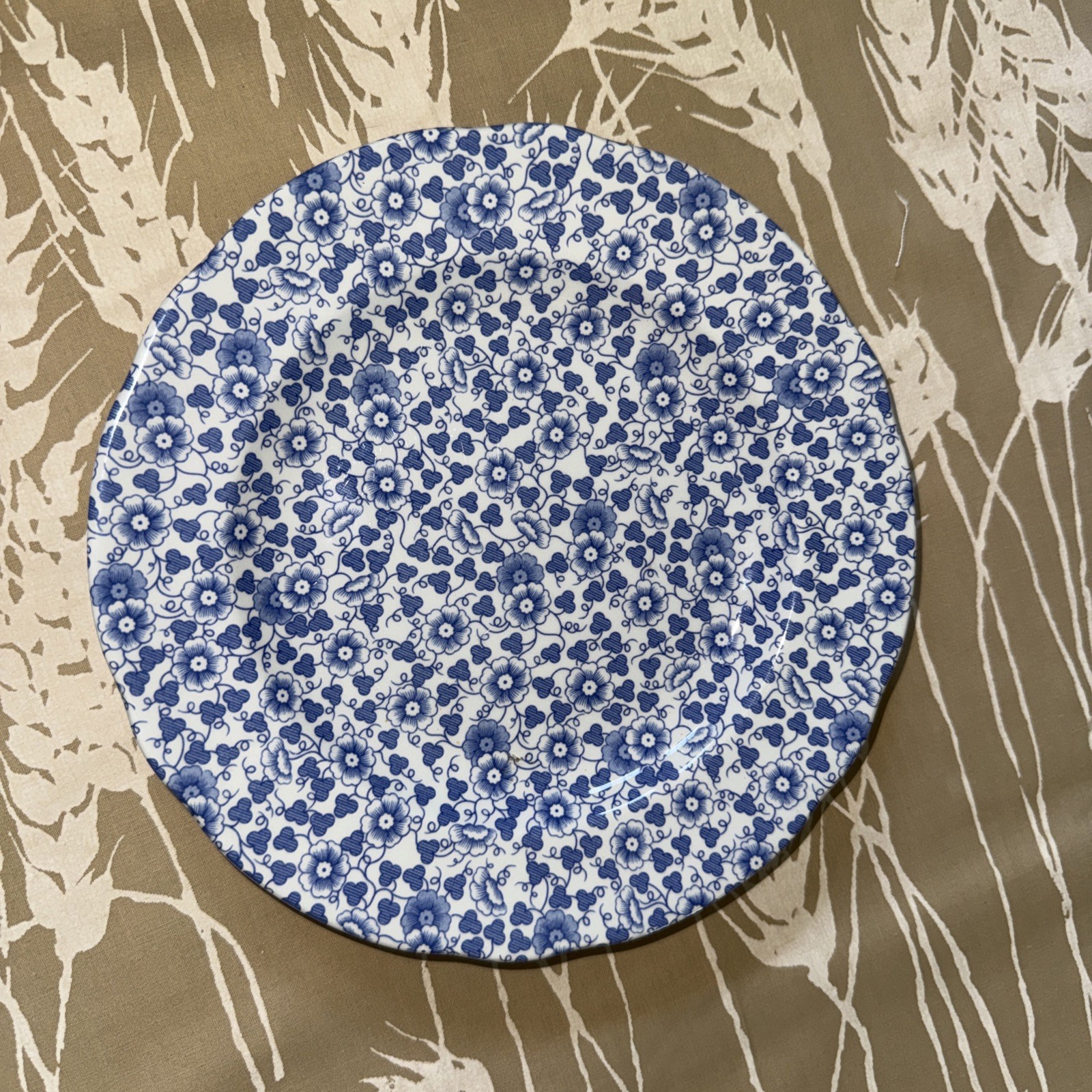 Spode Penny Lane Daisy White 7.5 Inches Salad Plates Blue Floral Set of 4 Rare