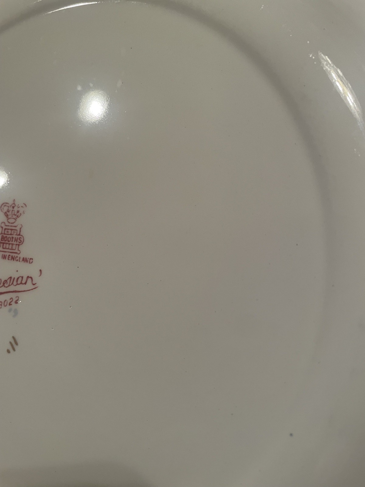 Fresian Imari Dinner Plate England Diameter 10 1/2 Inches Vintage 1920s