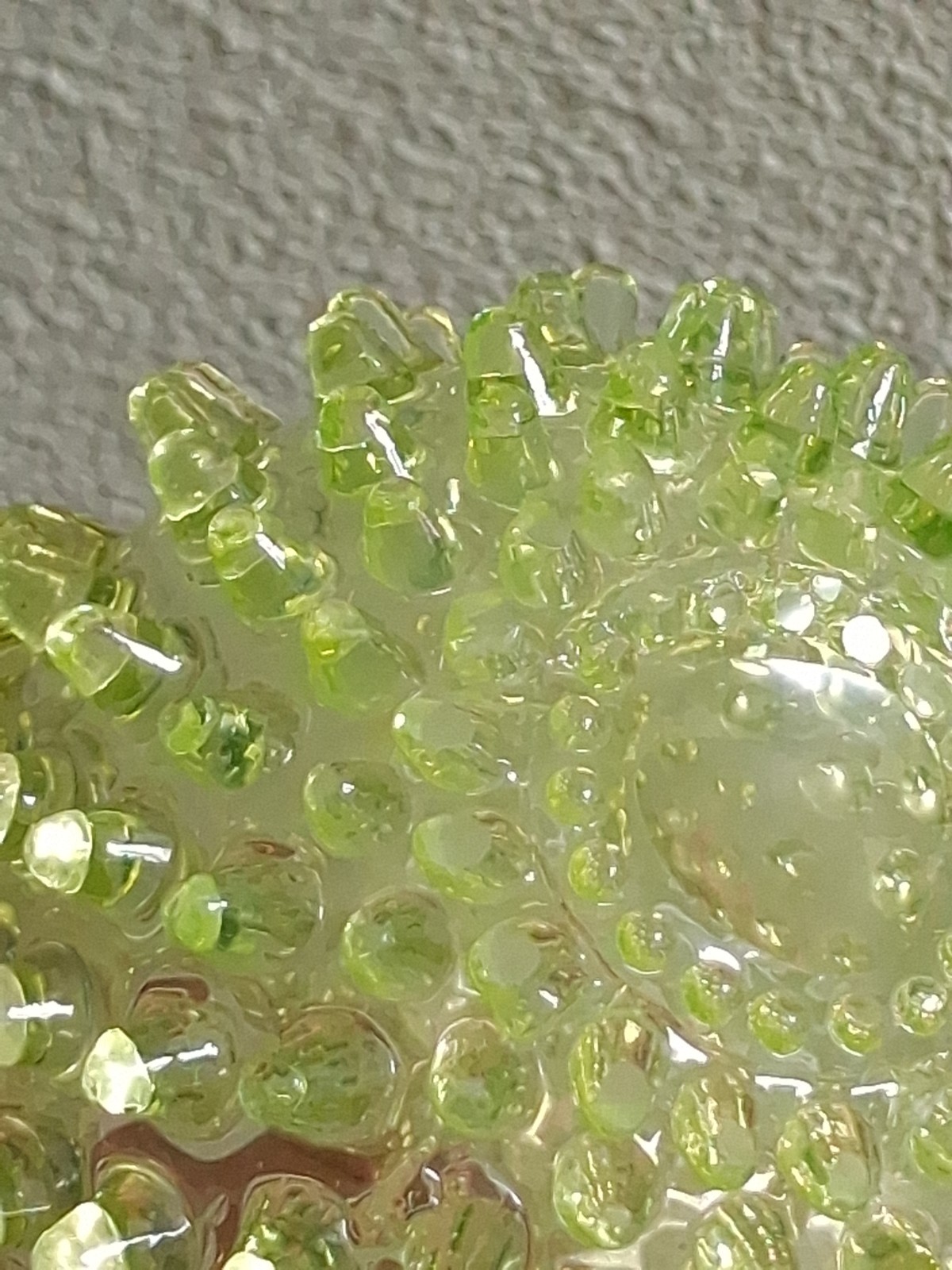 RARE Hobbs Brockunier Hobnail Uranium Vaseline Glass Small / Toy Pitcher EAPG