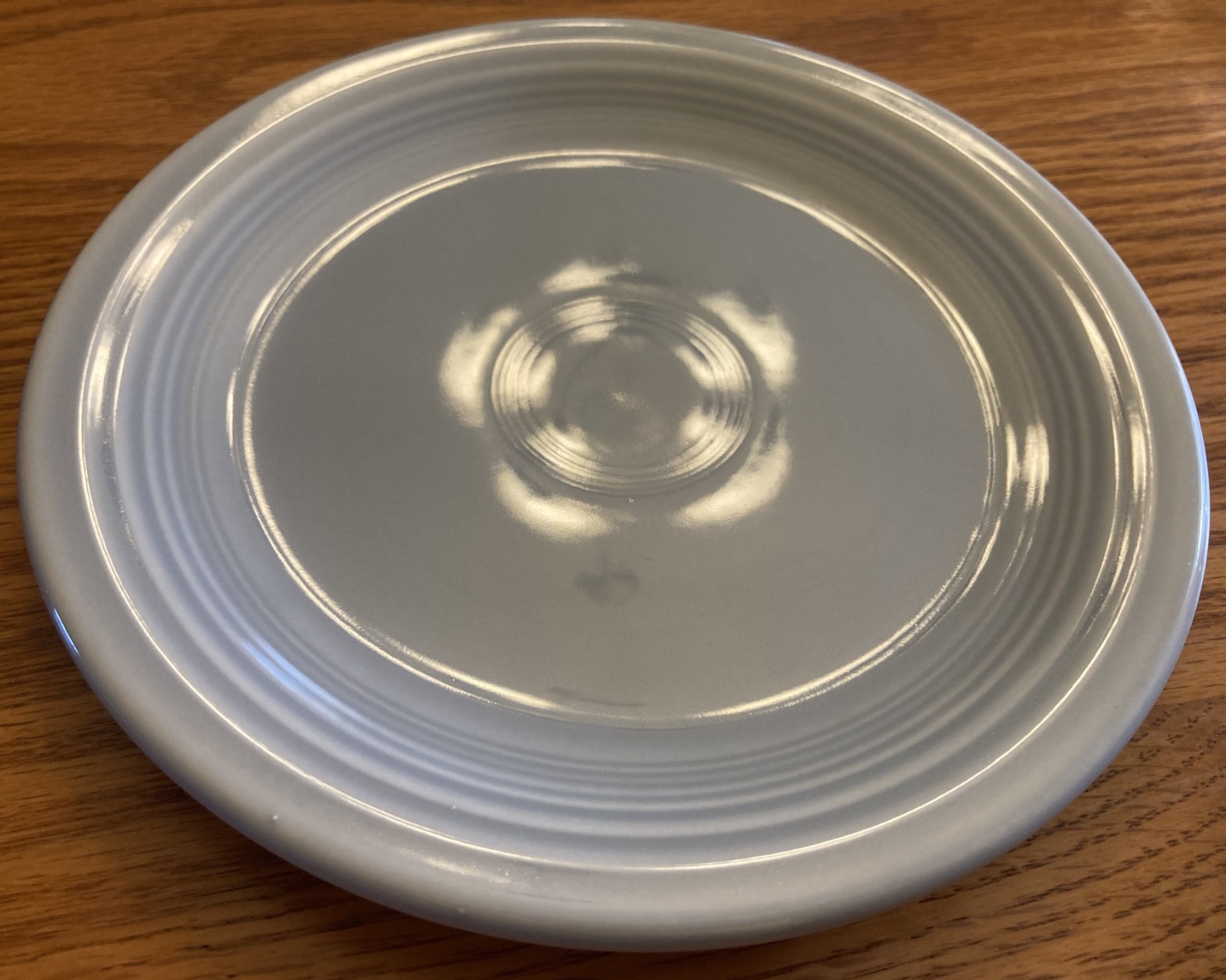 Vintage Fiestaware – 7″ (7 7/16″) salad plate in 1950s gray color (1951-1959)