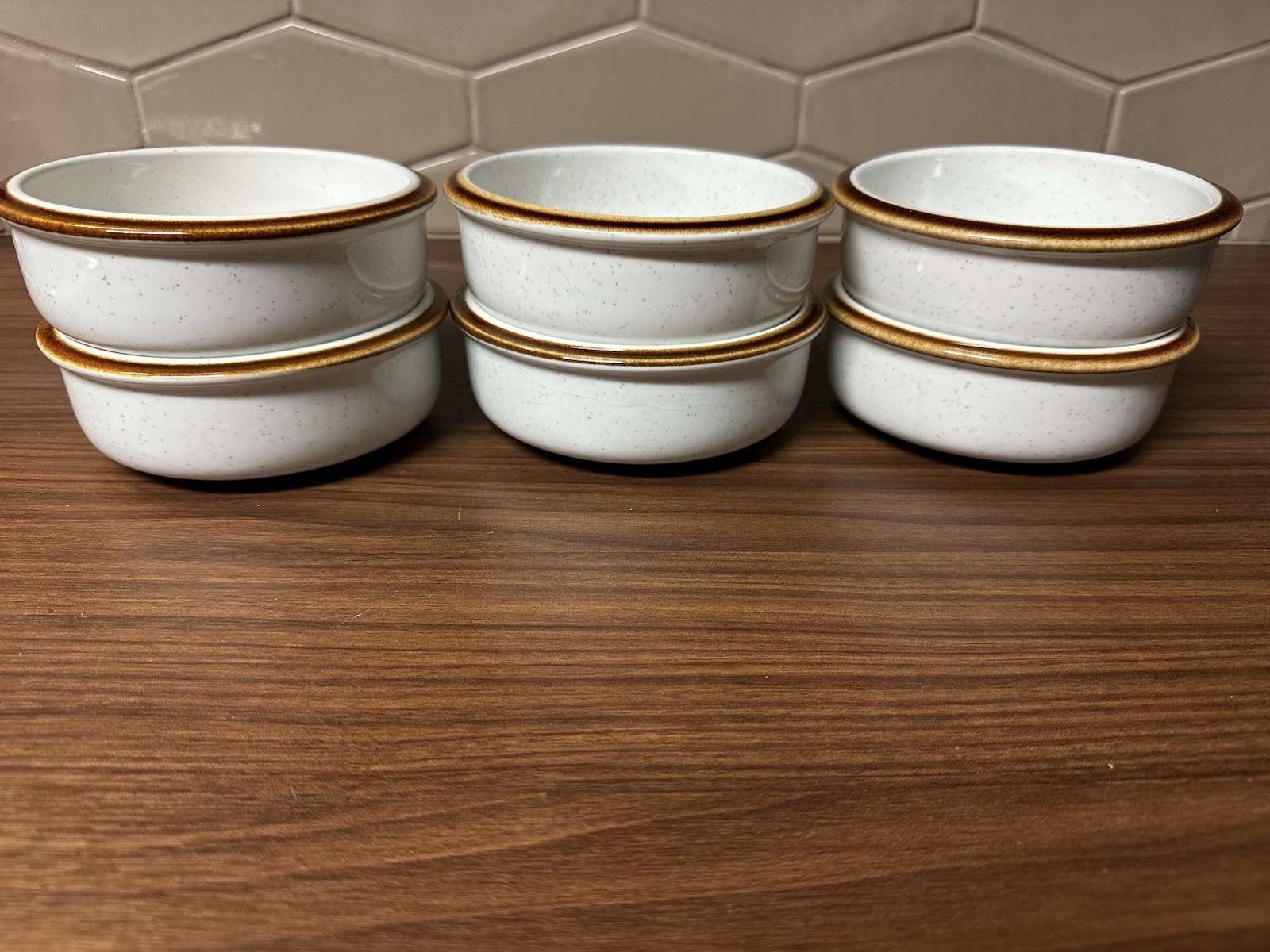 6 Mikasa Natural Beauty Fruit/Dessert Sauce Bowl: 5 1/4” Diameter Made In Japan