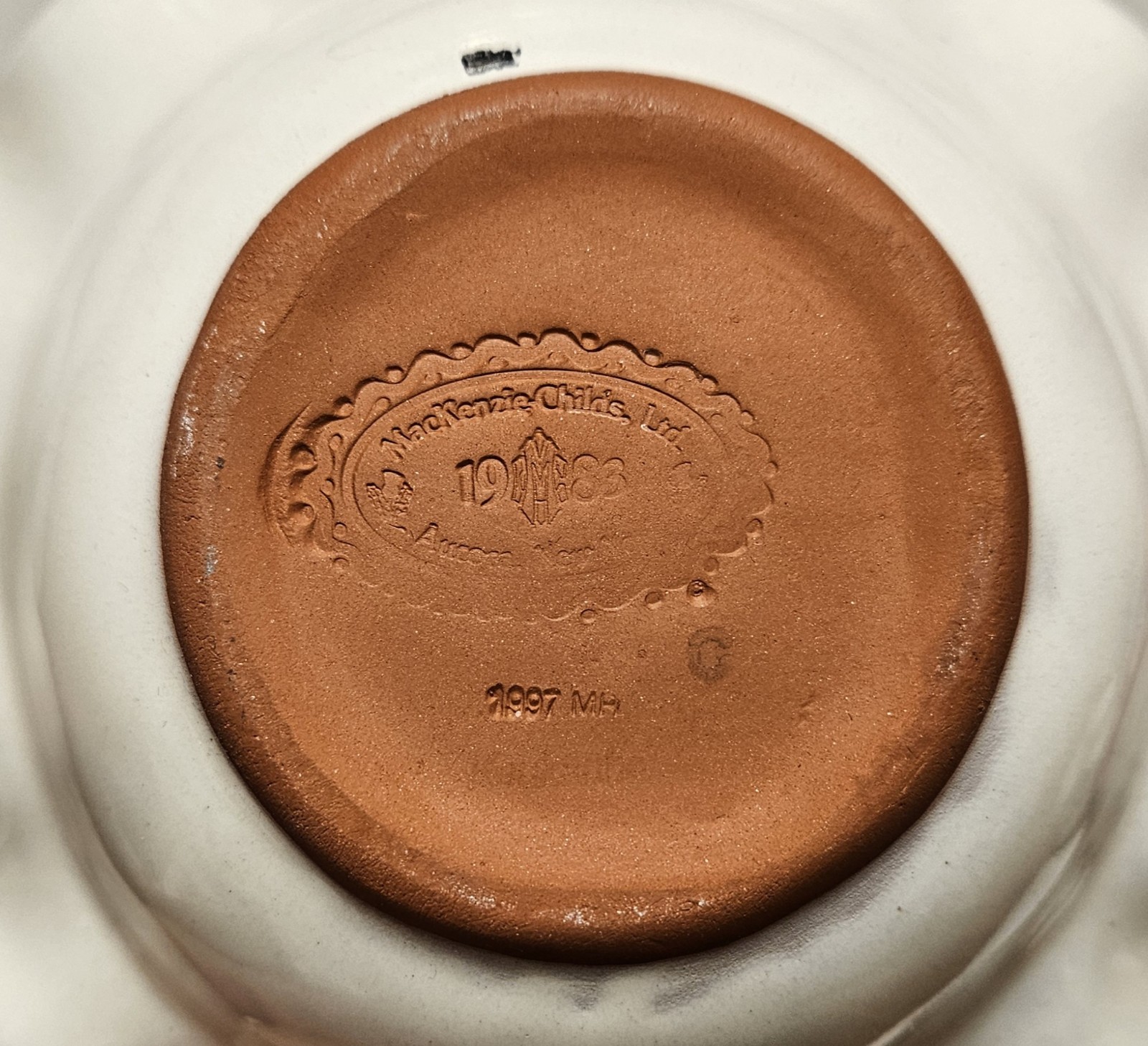 Mackenzie Childs Keukenhof Bowl Fruit Dessert Sauce Bowl 5 7/8″ 1997 Fluted