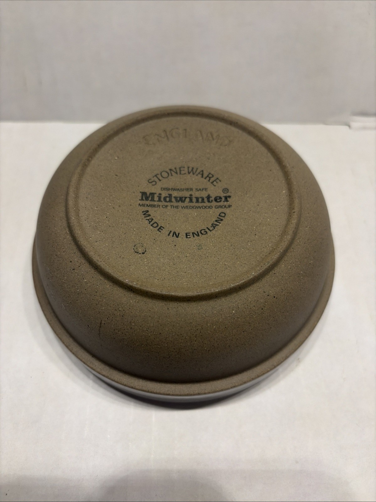 Midwinter Stoneware NATURAL serving bowl 5″ round Fruit Bowl England vintage