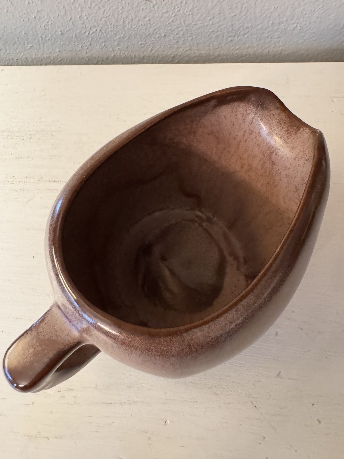Vintage Frankoma Pottery Creamer & Sugar w Lid, Set 5A 5B Plainsman Brown EUC