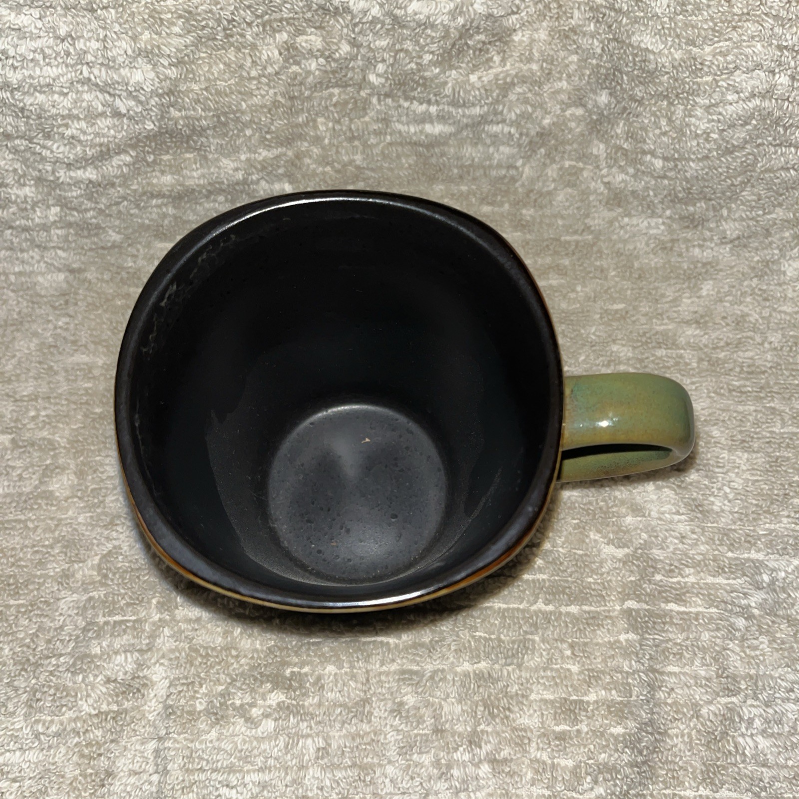 Earth Tones Wasabi Green & Rustic Brown Stoneware Mug Replacement Cup For Set