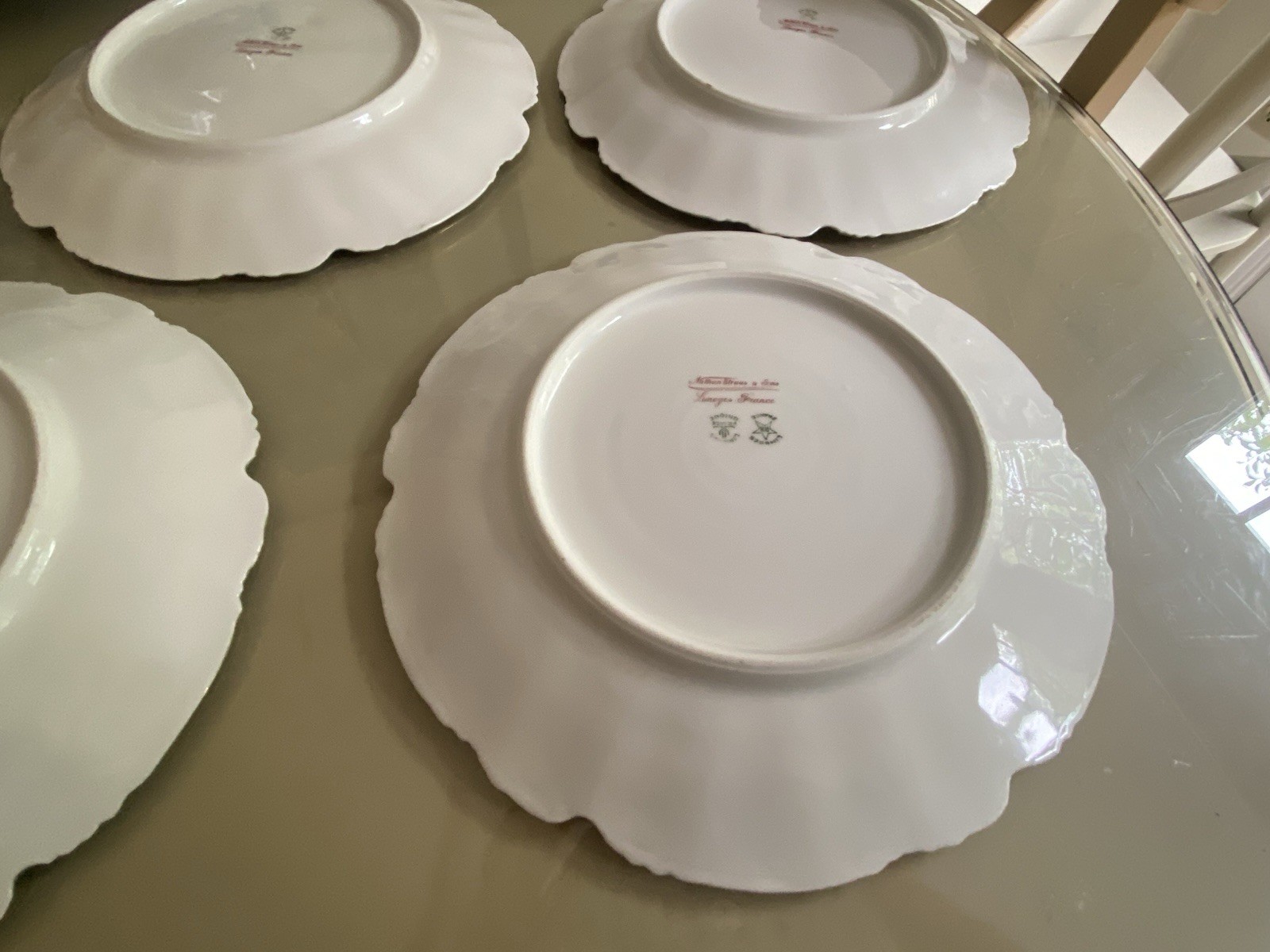 Vintage China Nathan Straus & Sons LS&S-Limoges FR Snowflake Pattern Gold Leaf