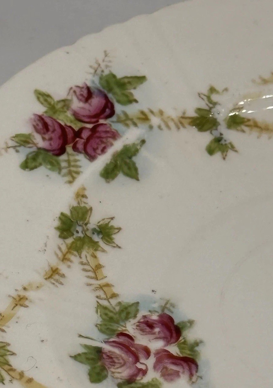 Vintage Royal Stafford Pattern 1616 “Roses & Garland” Pattern Salad Plate 7″
