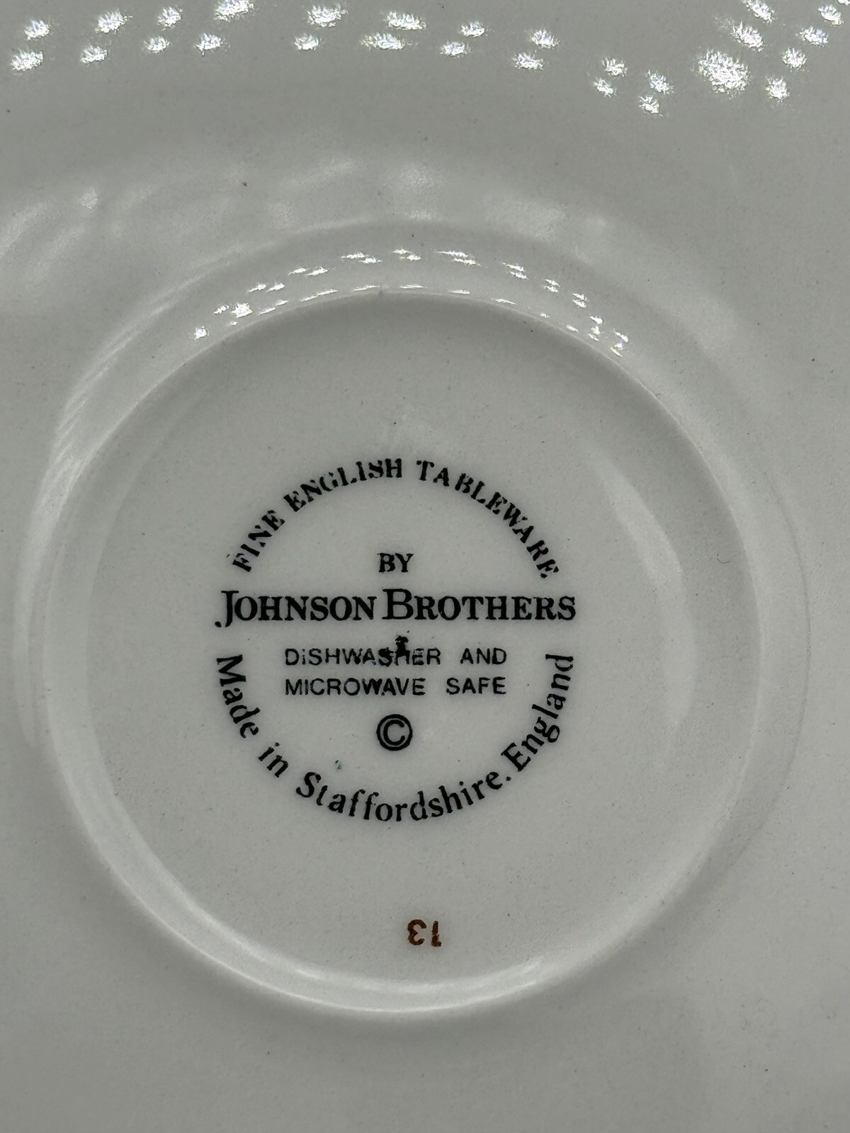 Johnson Brothers Victorian Christmas Cup And Saucer England NEVER USED