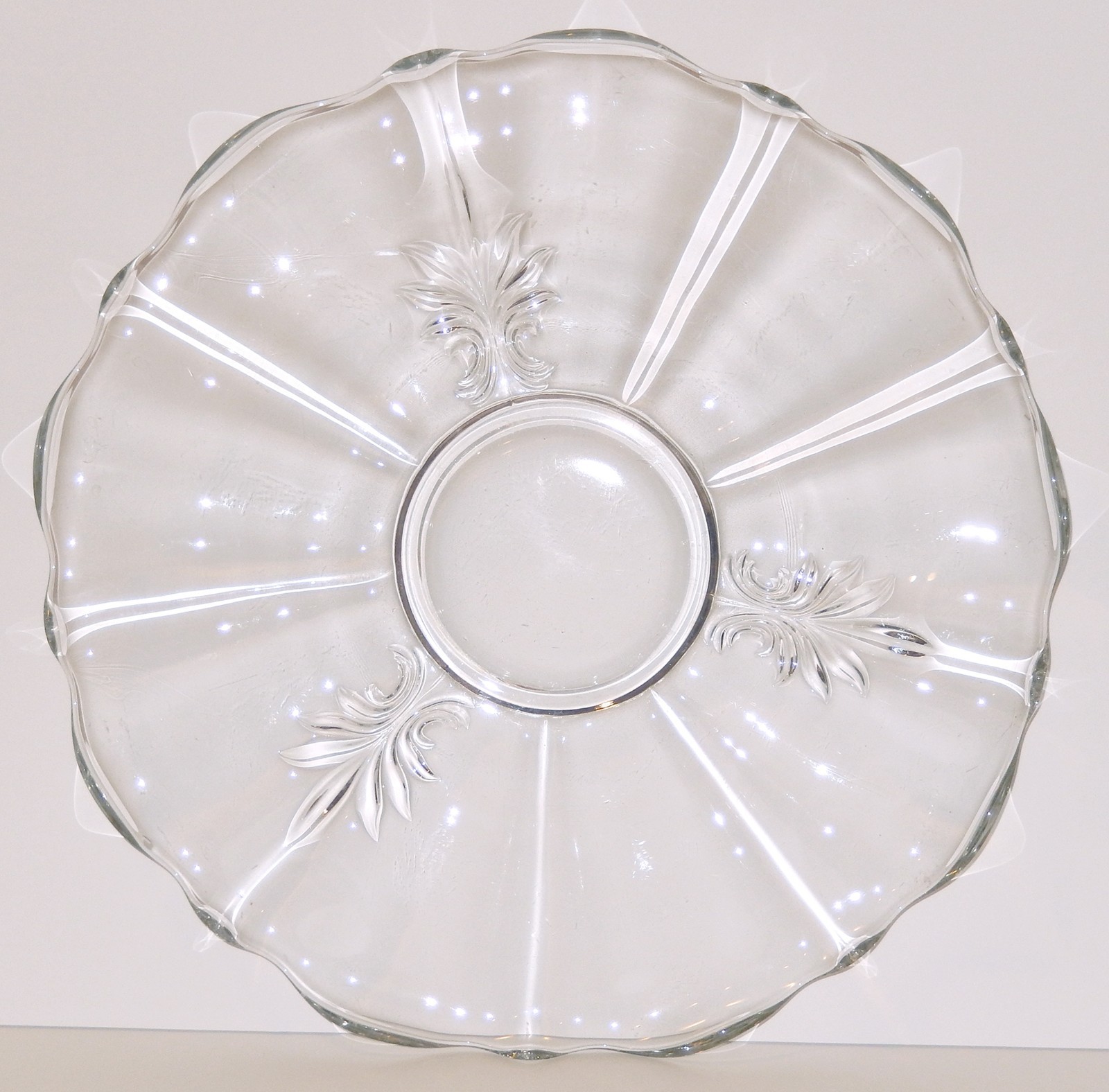 Annie Glass Black Plate Square Platinum Edge 4 1/2 pounds 10 inch Signed 1989