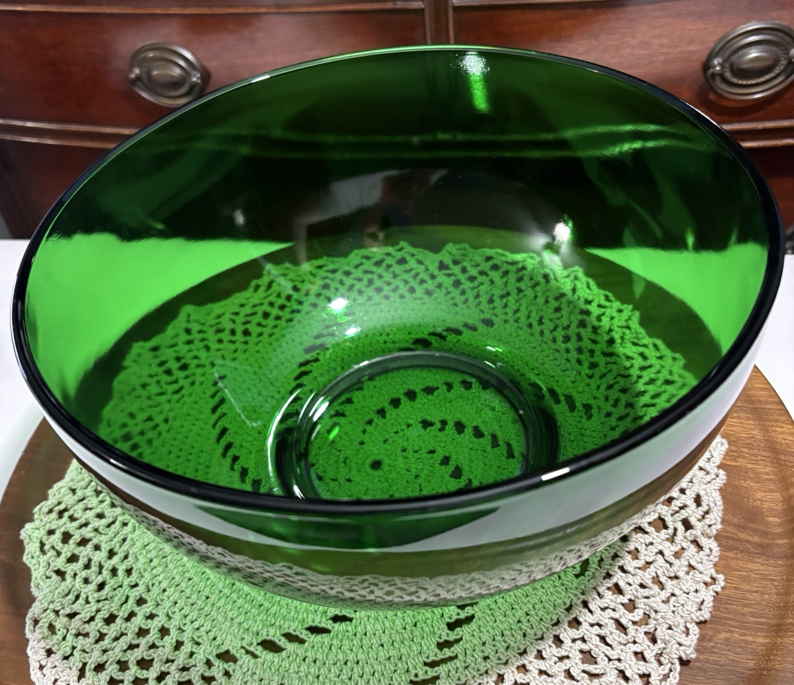 Vintage Anchor Hocking Punch Bowl