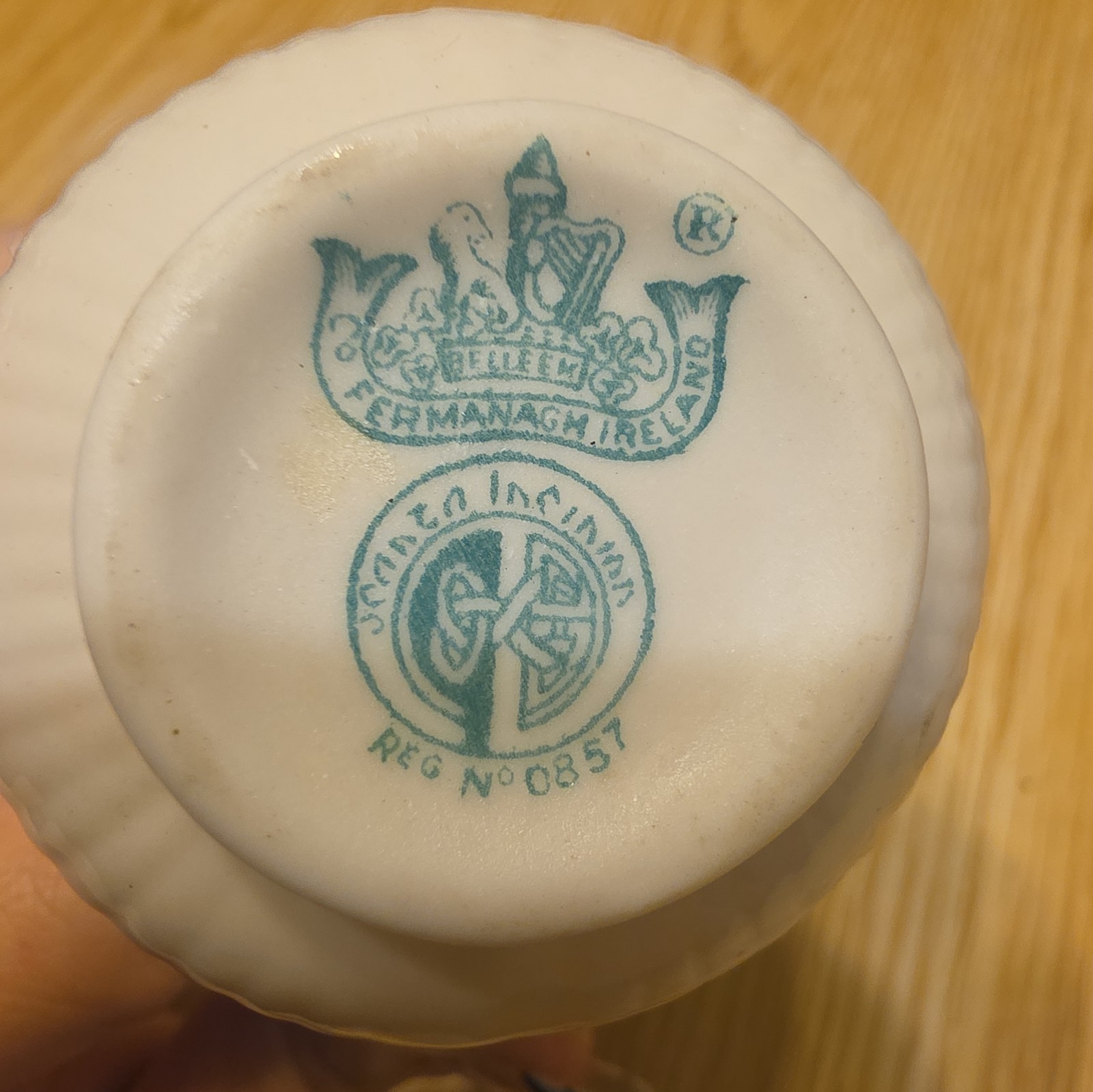 Vintage Belleek Ireland Porcelain Creamer