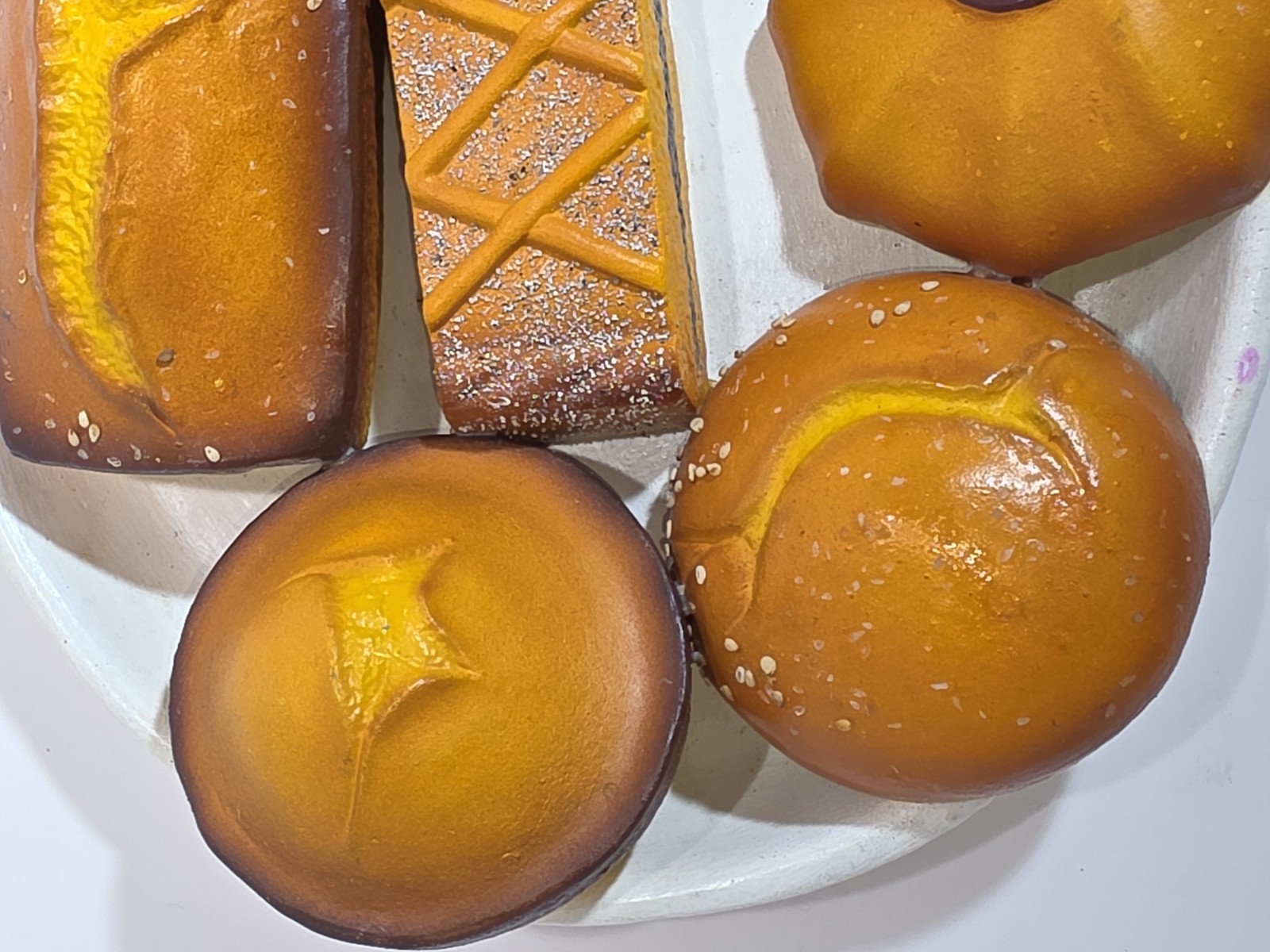 Handmade Bread And Prastries Plate/ kitchen or diner decor.