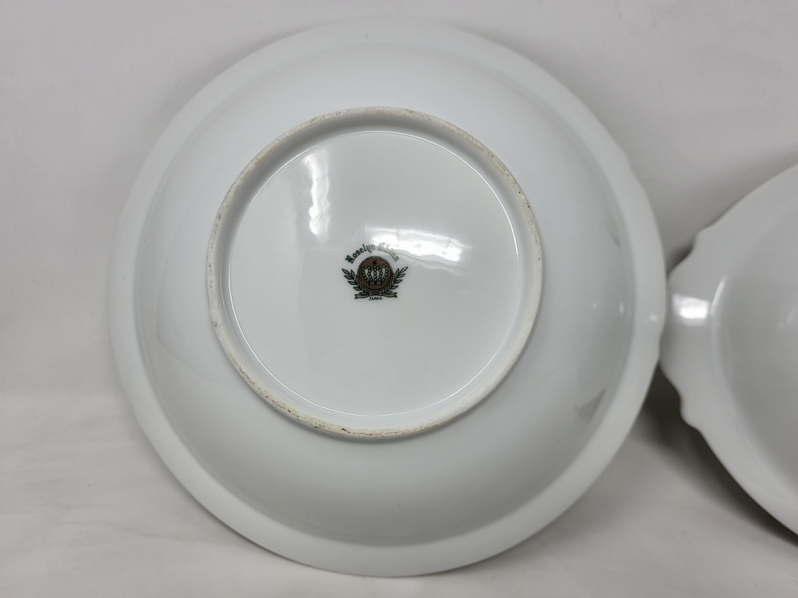Lot of Two Roselyn Dogwood Vegetable Serving Bowls-One 9″ Round, One 11.25″ Oval