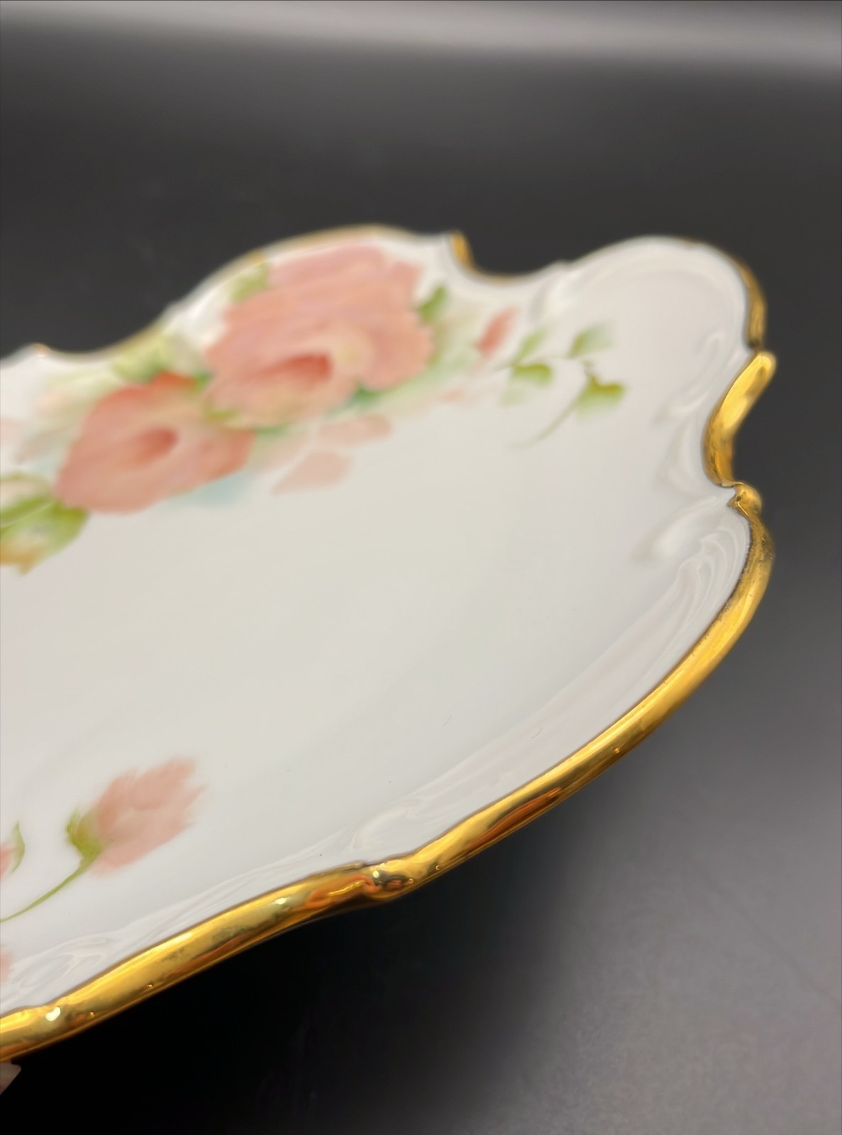 Lot of 6 Vintage Pink Flower Plates Curated Wall Décor Collection 11½ to 5″ Nice