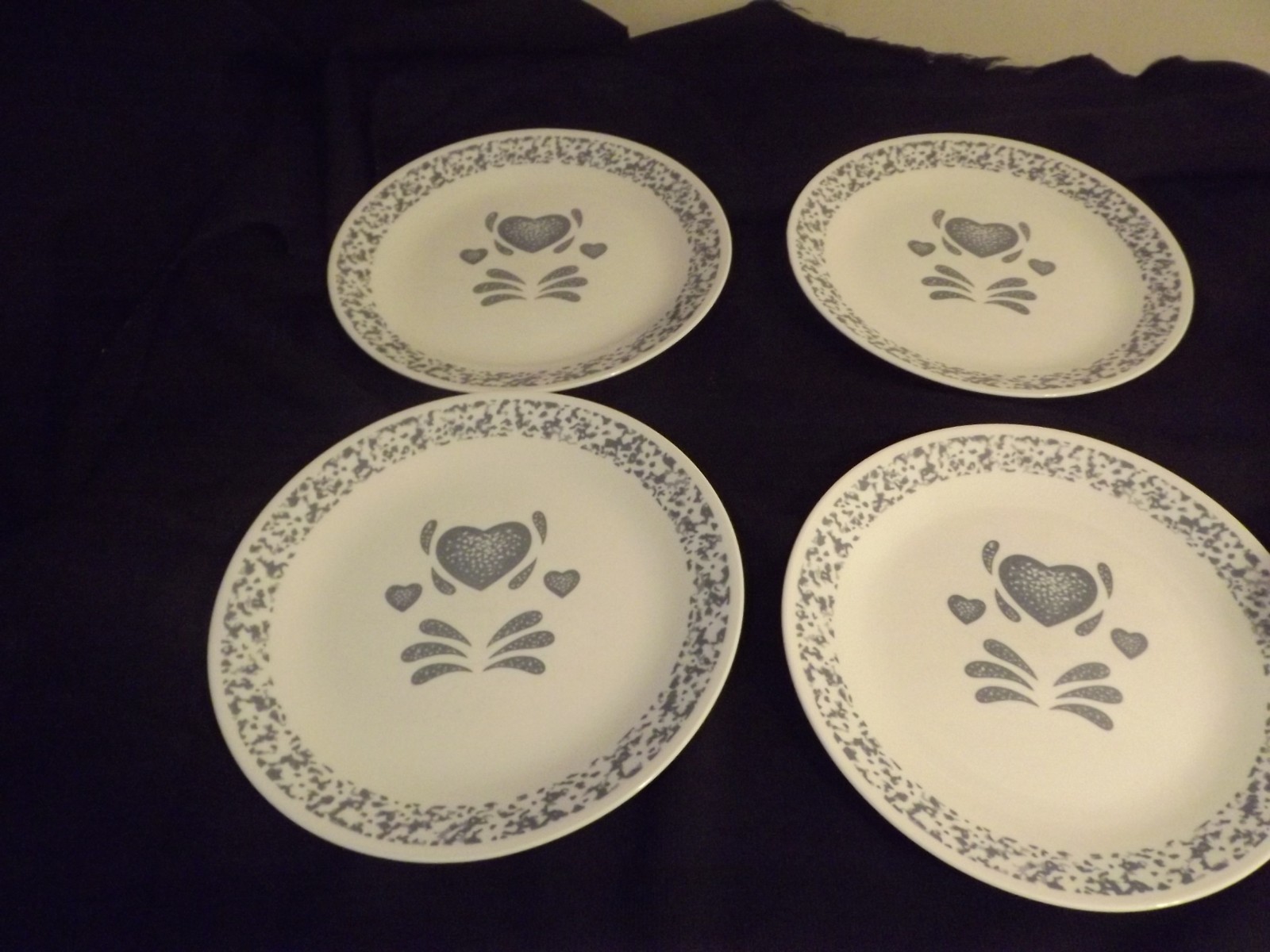 CORELLE CORNING BLUE HEARTS choose plates or bowls