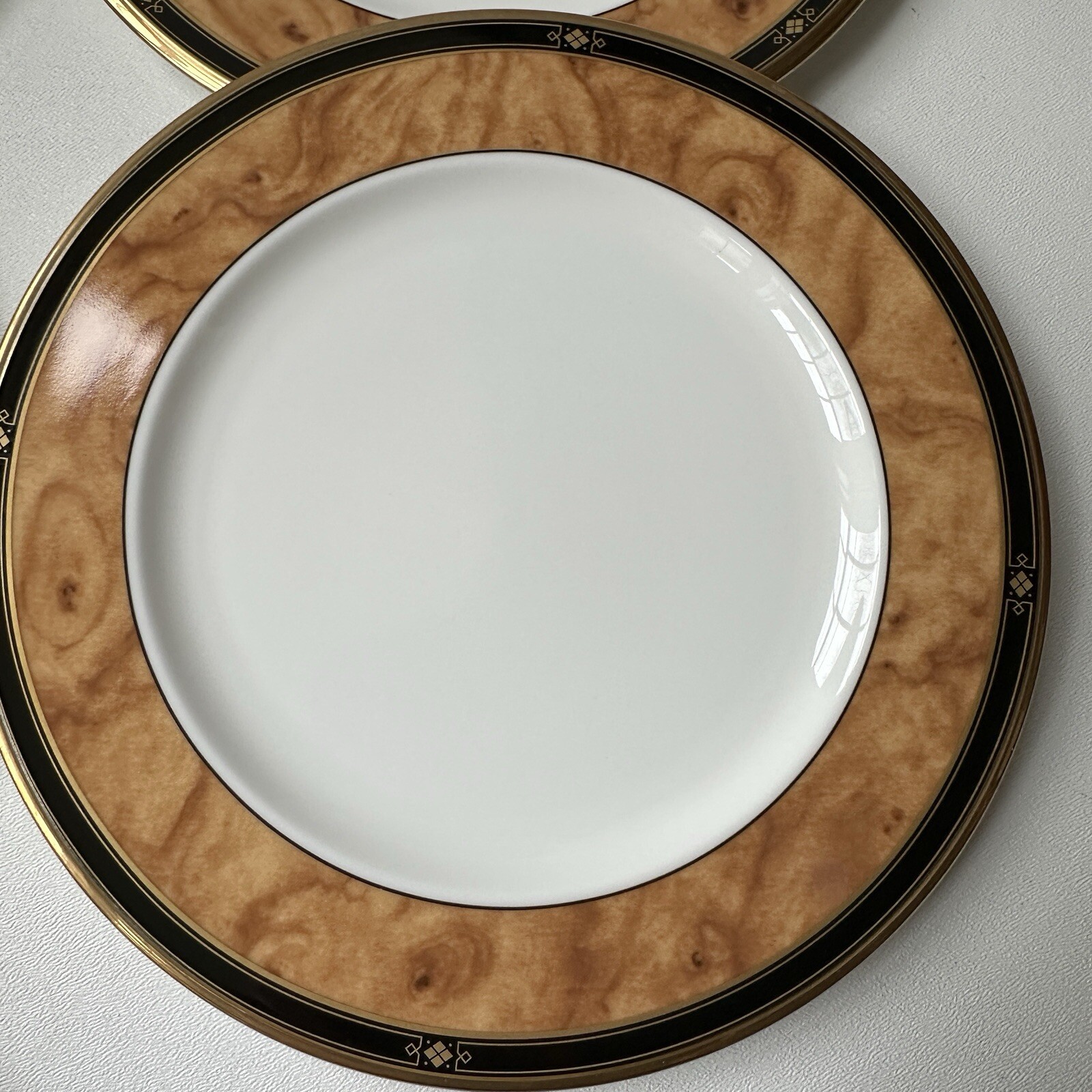 NORITAKE Cabot SALAD Plates 8.5″ Fine Bone China JAPAN MINT Set Of 6