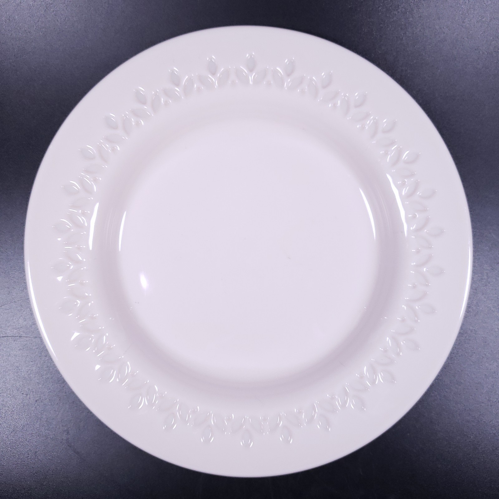 IKEA PARADISISK Off White Shell Pink Floral Tempered Glass SALAD PLATE SET