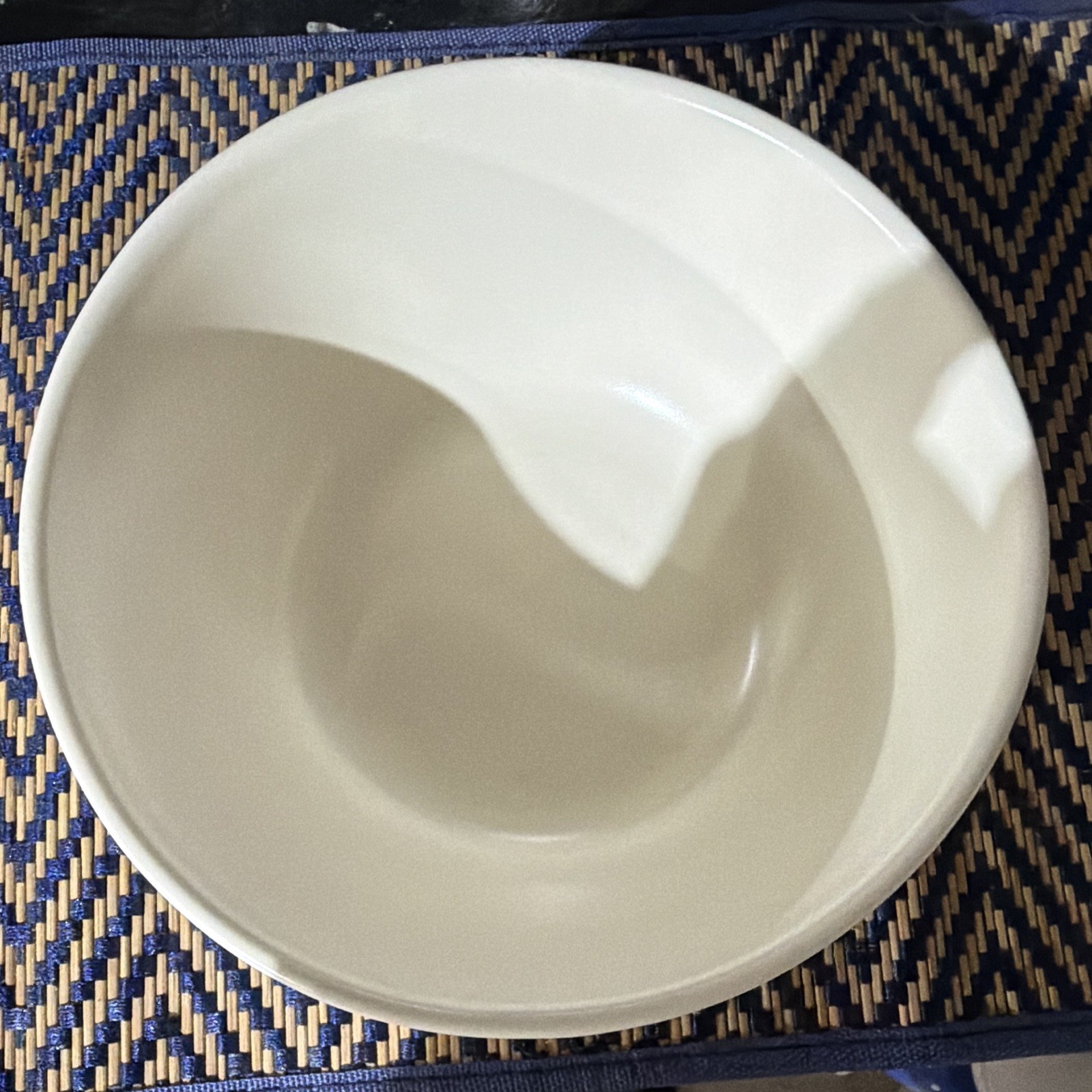 Pfaltzgraff White Pink & Green Floral Ceramic Round Bowl, Glossy Finish