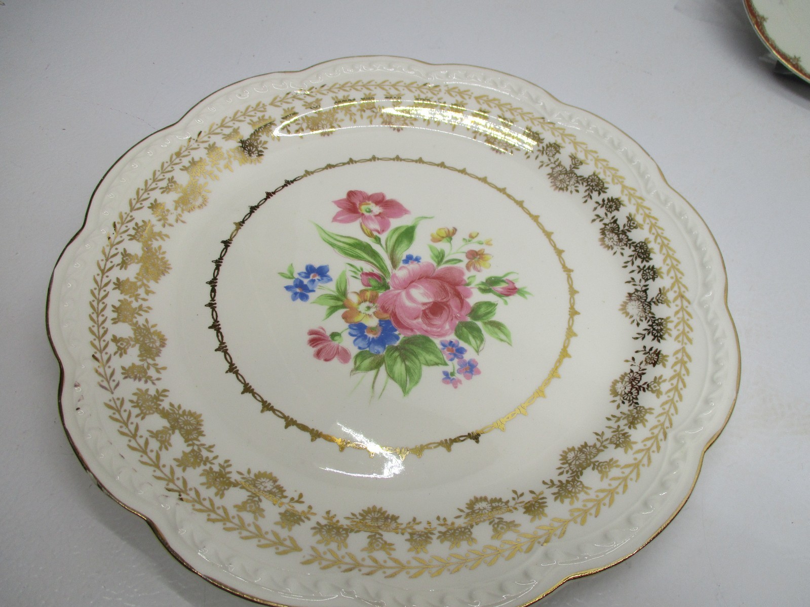 Vintage Mismatched China Dinner Plates & Bread Plates ~ 8pcs-Beautiful-Colorful