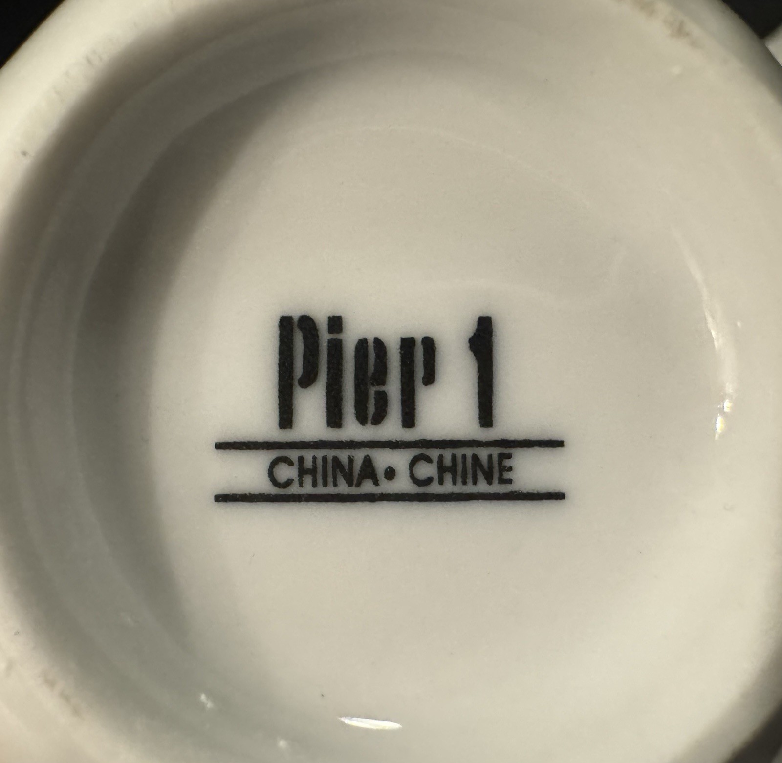 PIER 1 IMPORTS, WHITE LOTUS Porcelain Tulips All Purpose Rice Bowls Estate Find!