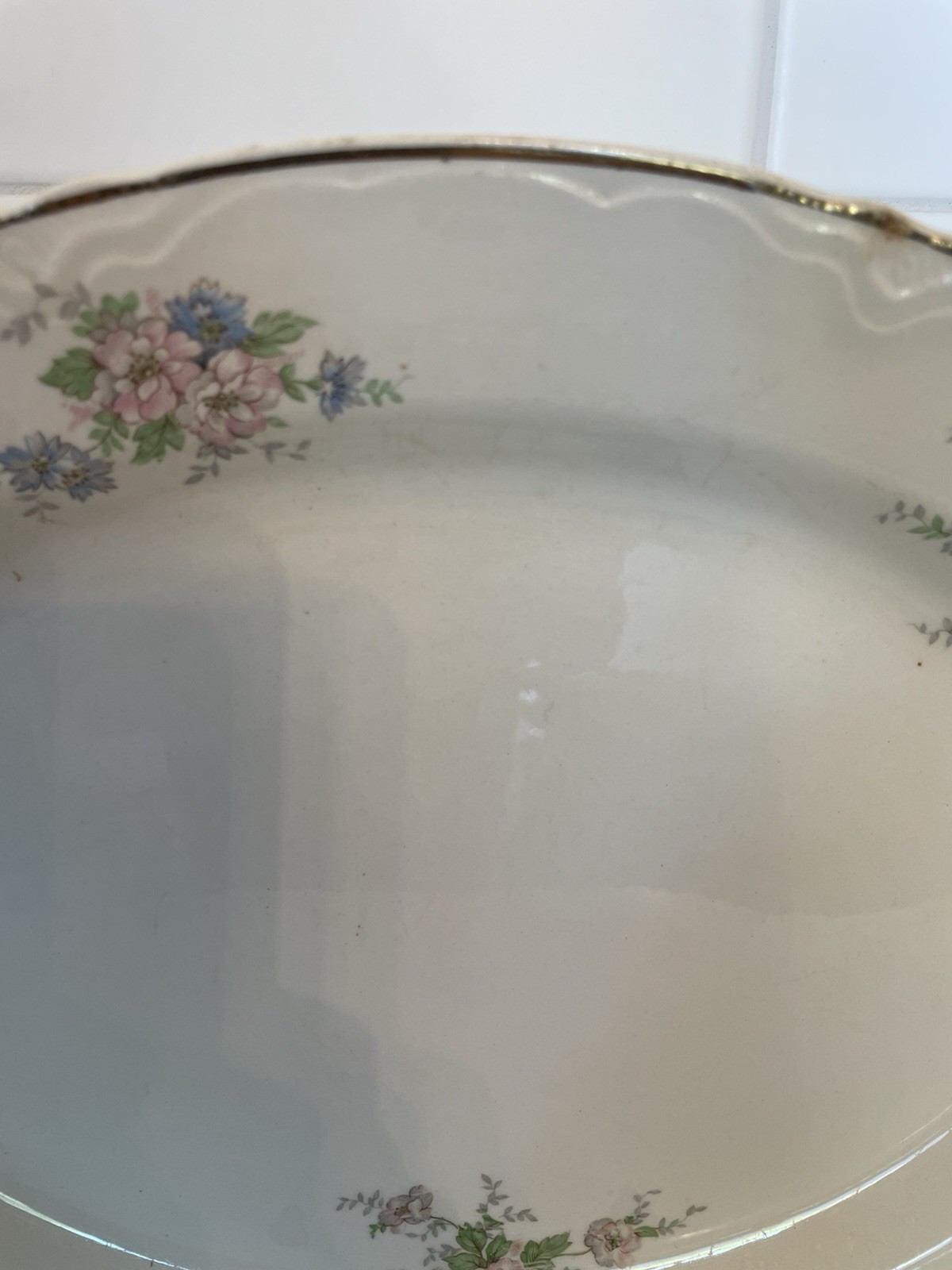 Homer Laughlin eggshell Georgian Serving Platter 13 3/4 x 11 Inches