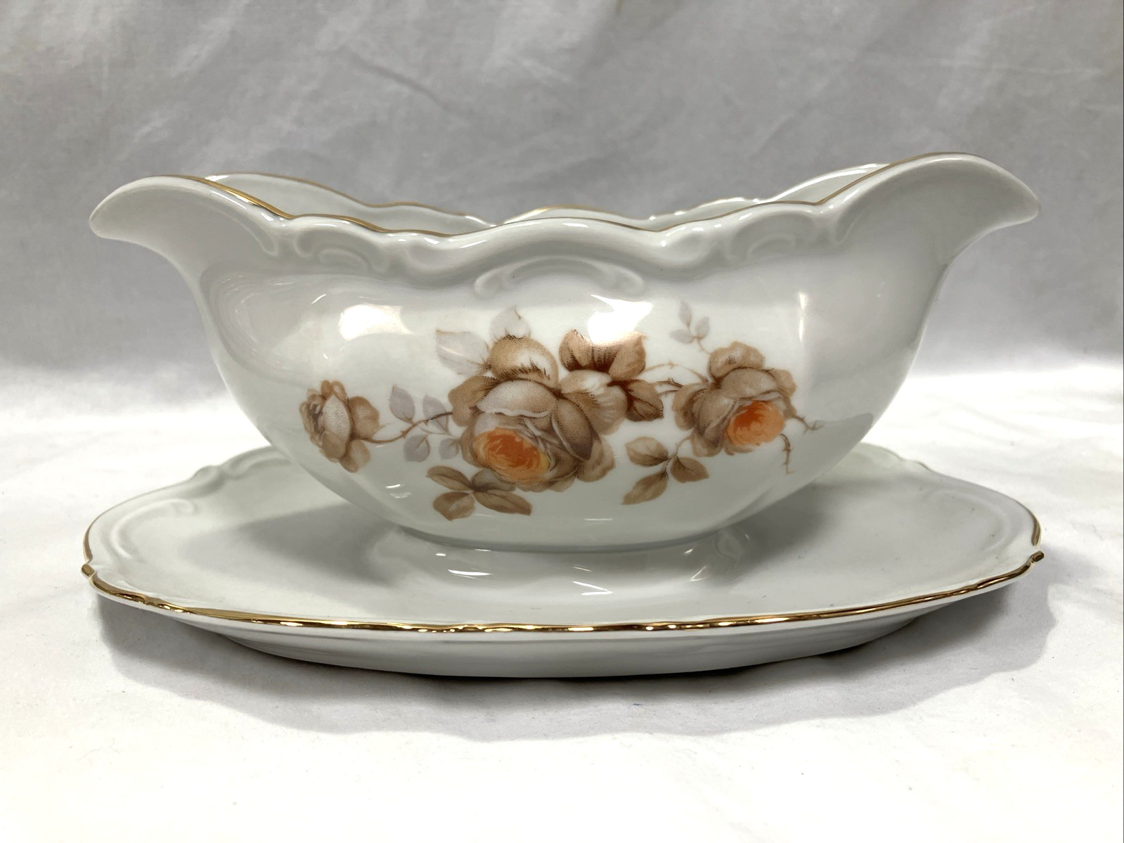 Mitterteich Bavaria Germany Norway Rose 42 Pc Porcelain Dinnerware China