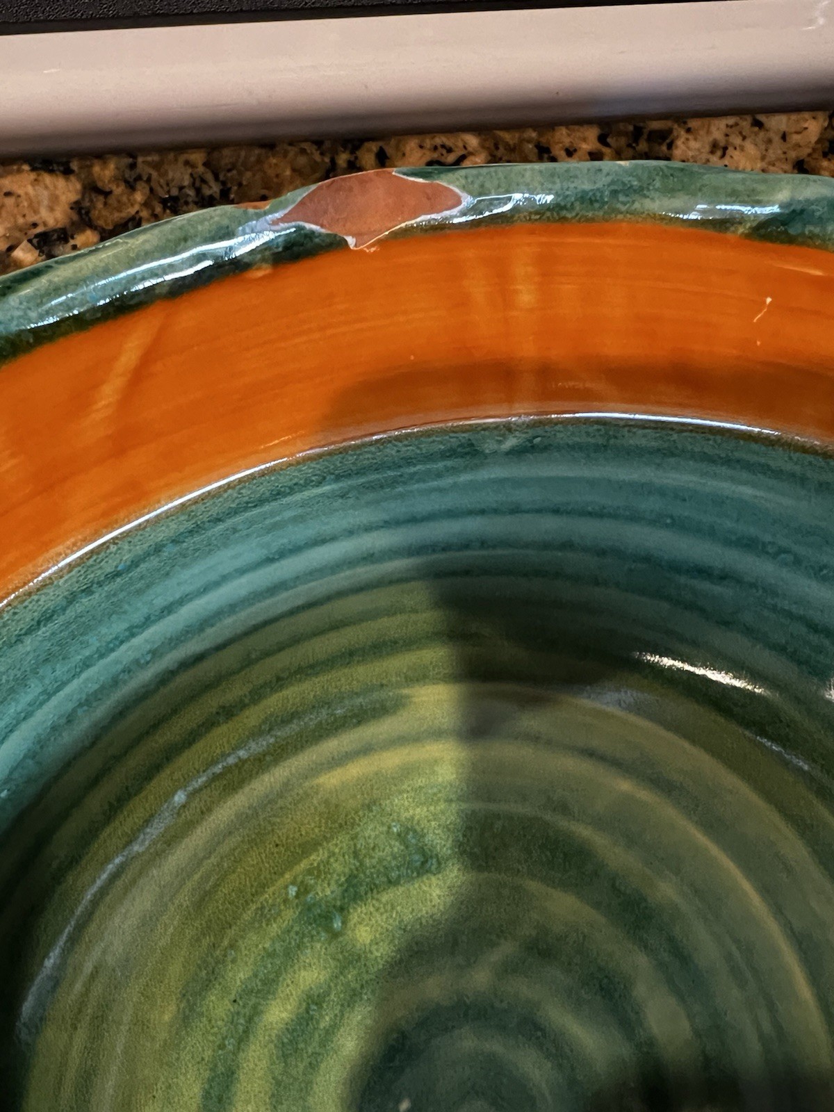 Hand-painted Italian Ceramic Serving Bowl 11 3/4 Inches Made In Italy