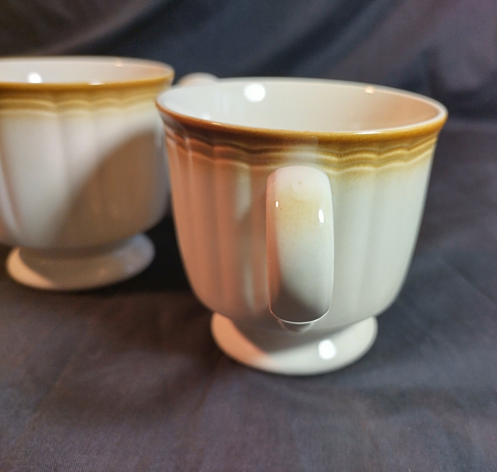 TWO Manor House Stoneware (Mikasa) 8oz Coffee Tea Cups KG000