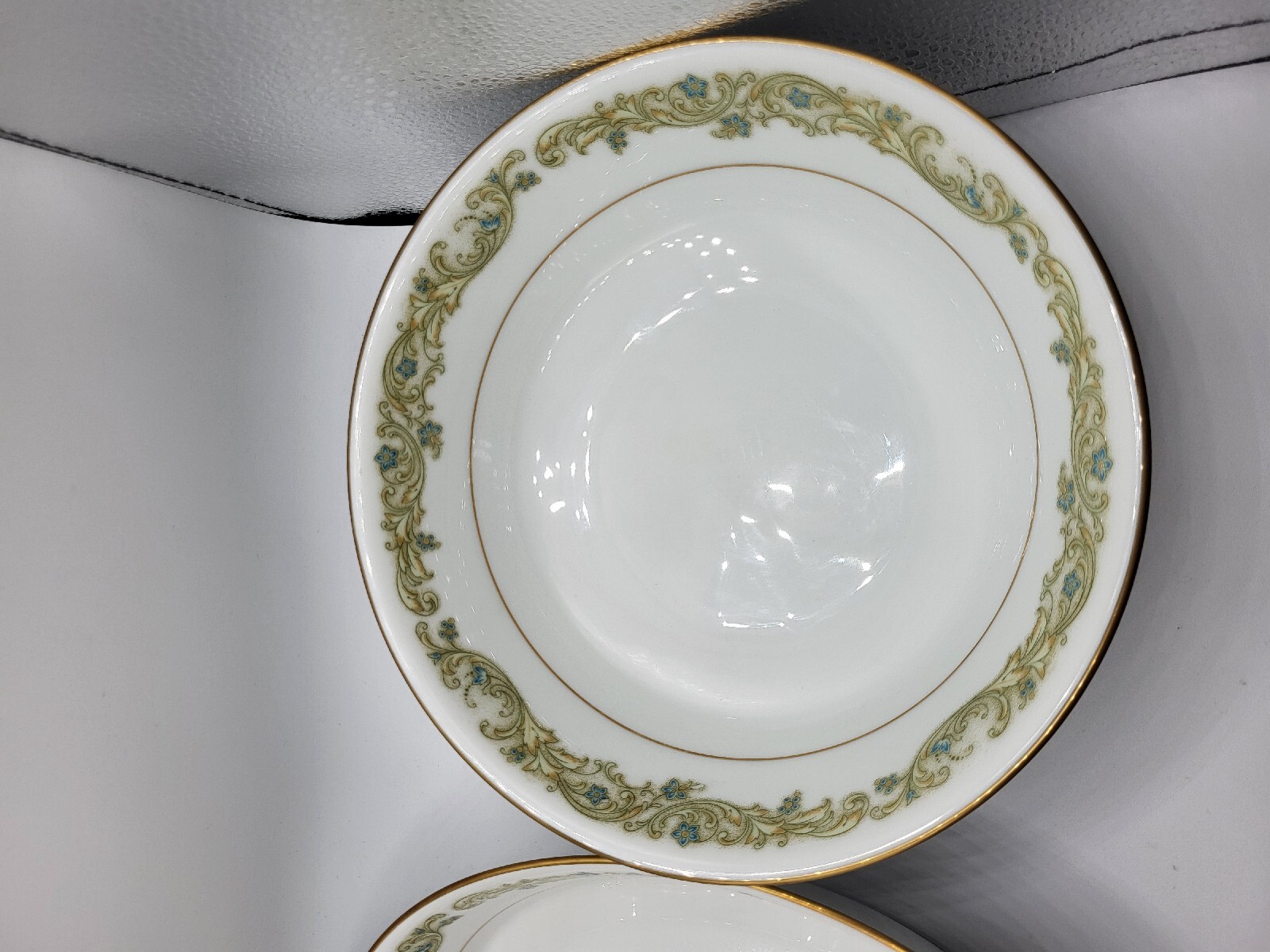 Two Noritake 2359 Maytone Vegetable Serving Bowls (9.75″ Oval & 8.75″ Round)